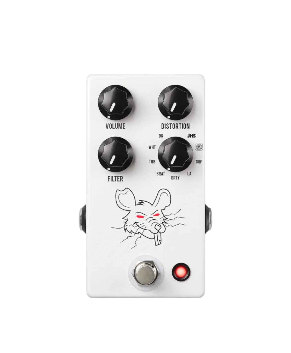 JHS Pedals PackRat Distortion Pedal White