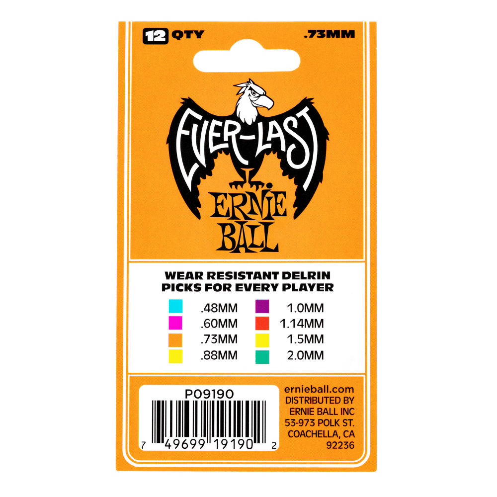 Ernie Ball Everlast Guitar Picks .73mm