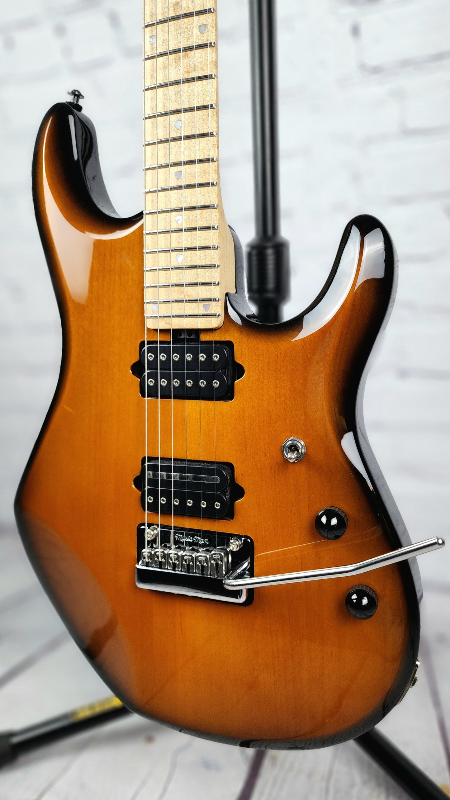 USED Ernie Ball Music Man JP6 John Petrucci 6 String Electric Guitar Tobacco Burst