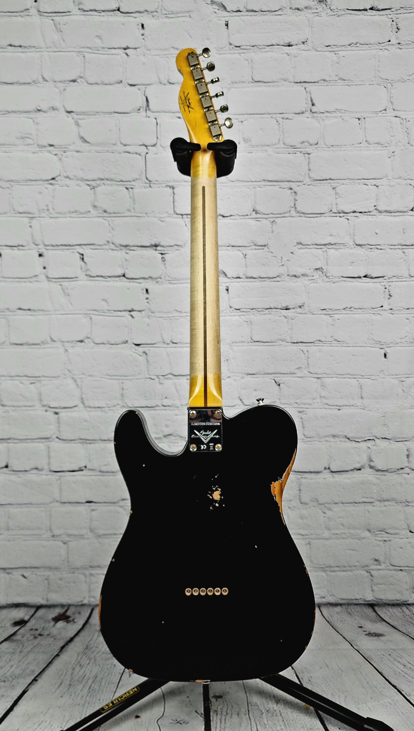 USED Fender Custom Shop LTD Roasted Pine Double Esquire Thinline Relic Aged Blue Flower 2020