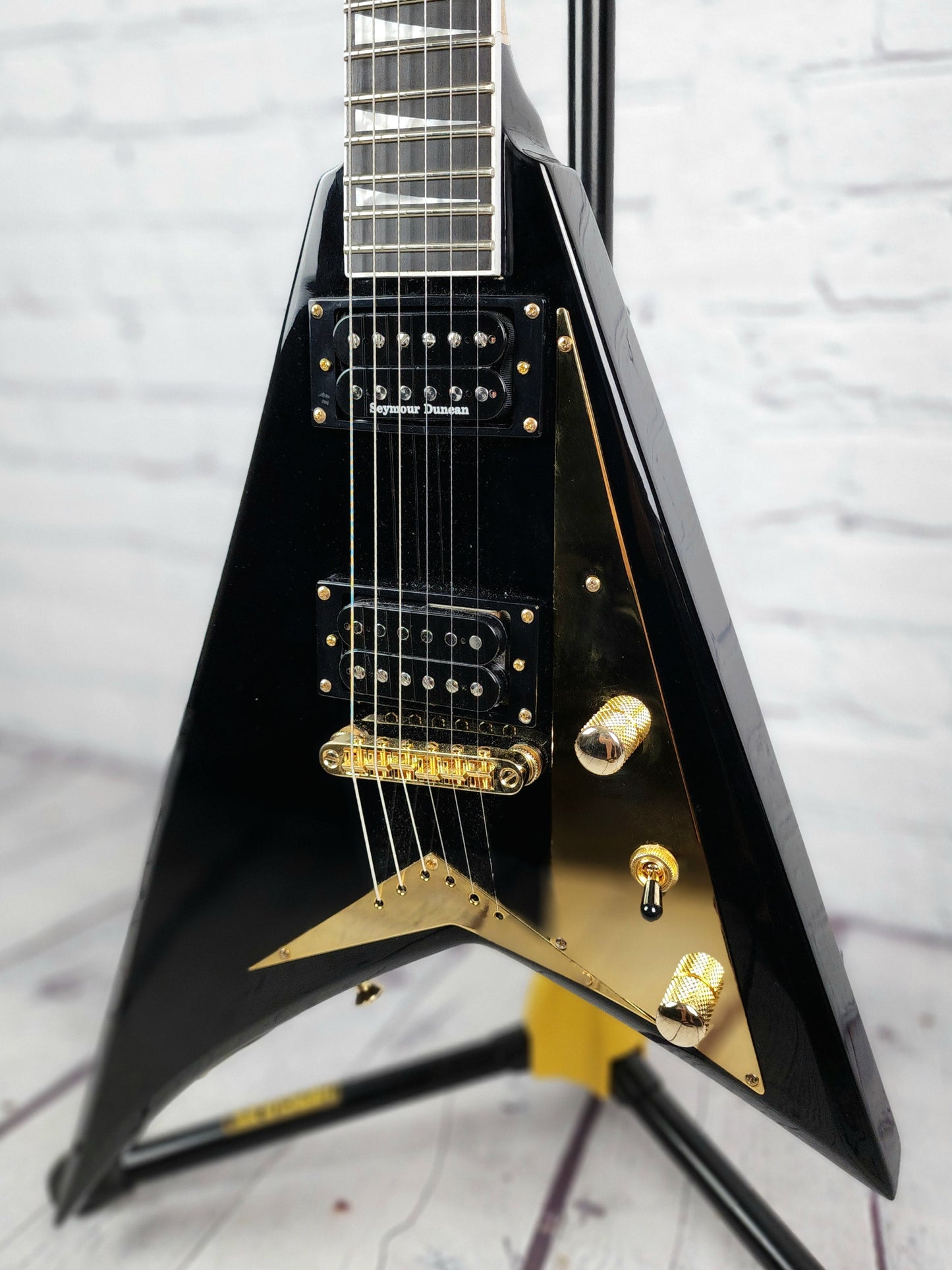 USED Jackson Pro RRT-5 Randy Rhoads V Electric Guitar Gloss Black