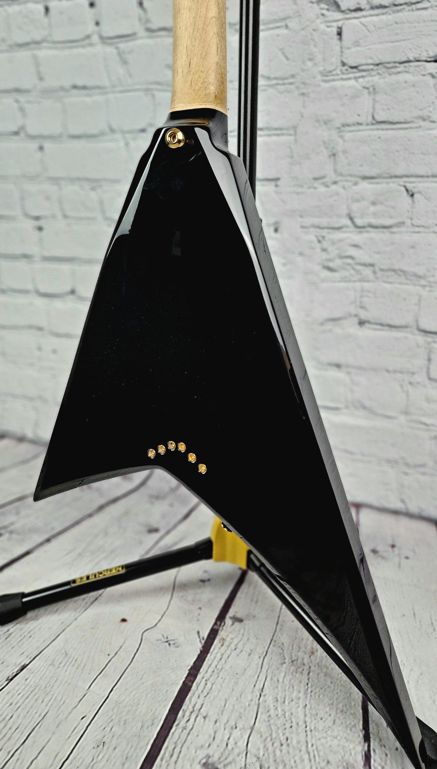 USED Jackson Pro RRT-5 Randy Rhoads V Electric Guitar Gloss Black