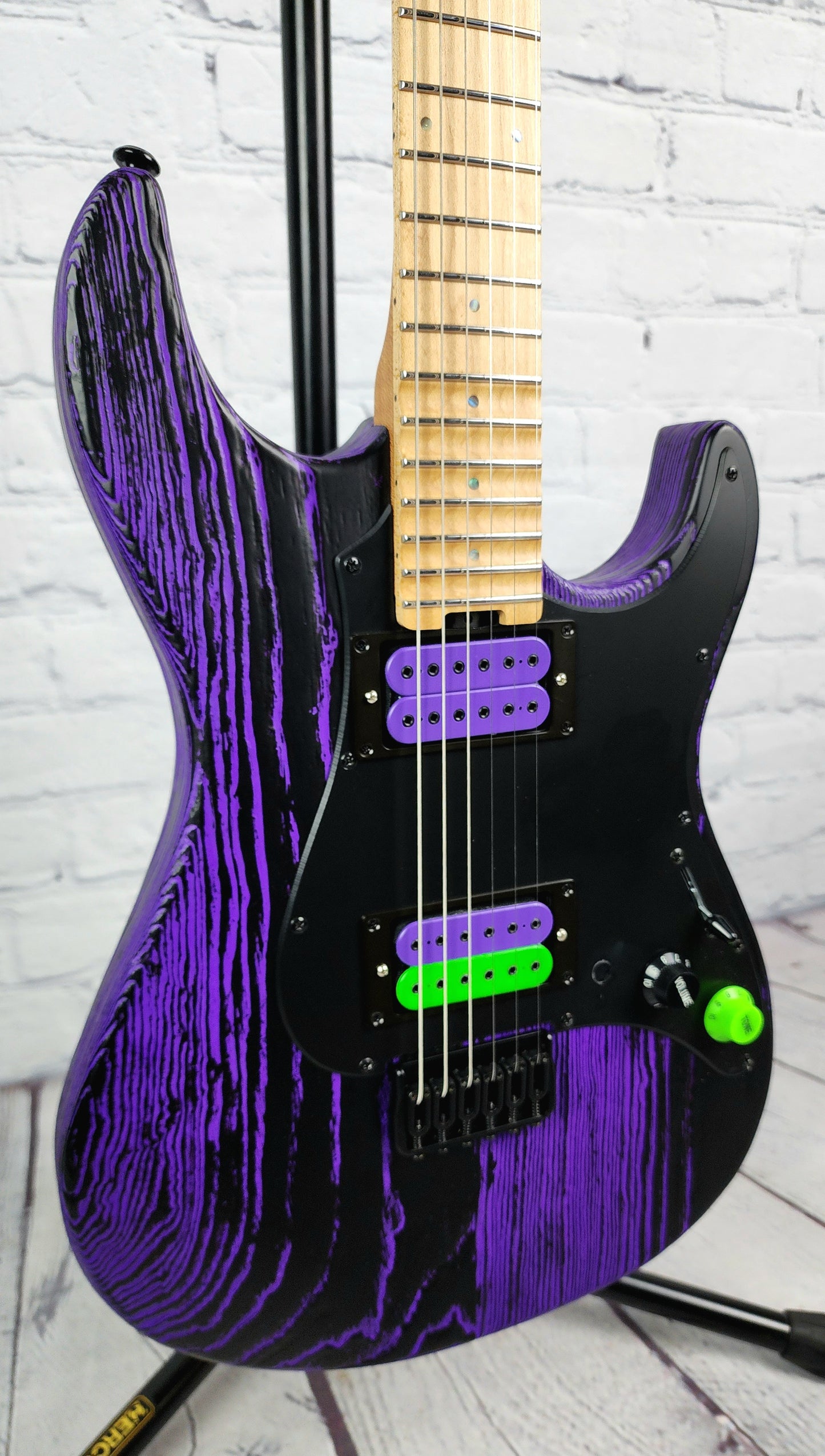 USED ESP LTD SN-1000 6 String Electric Guitar Purple Blast