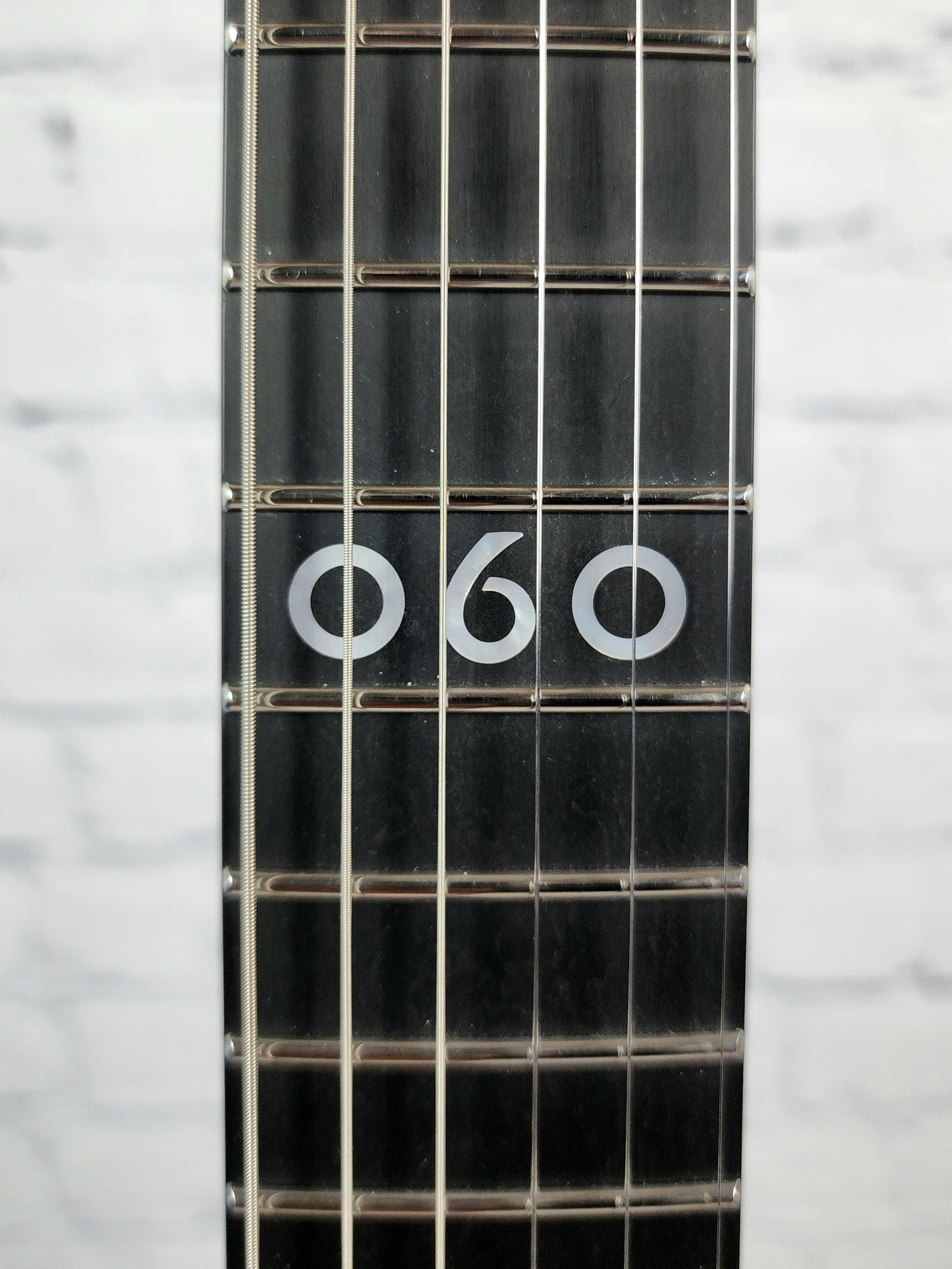 USED Aristides 060R 6 String Electric Guitar Raw Satin Cerulean Blue