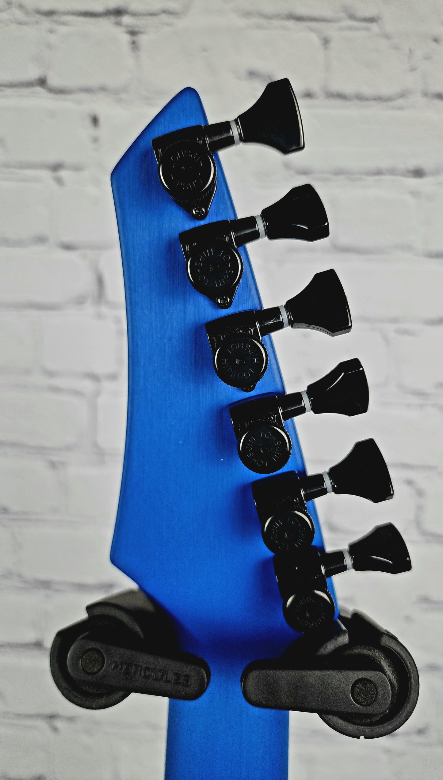 USED Aristides 060R 6 String Electric Guitar Raw Satin Cerulean Blue