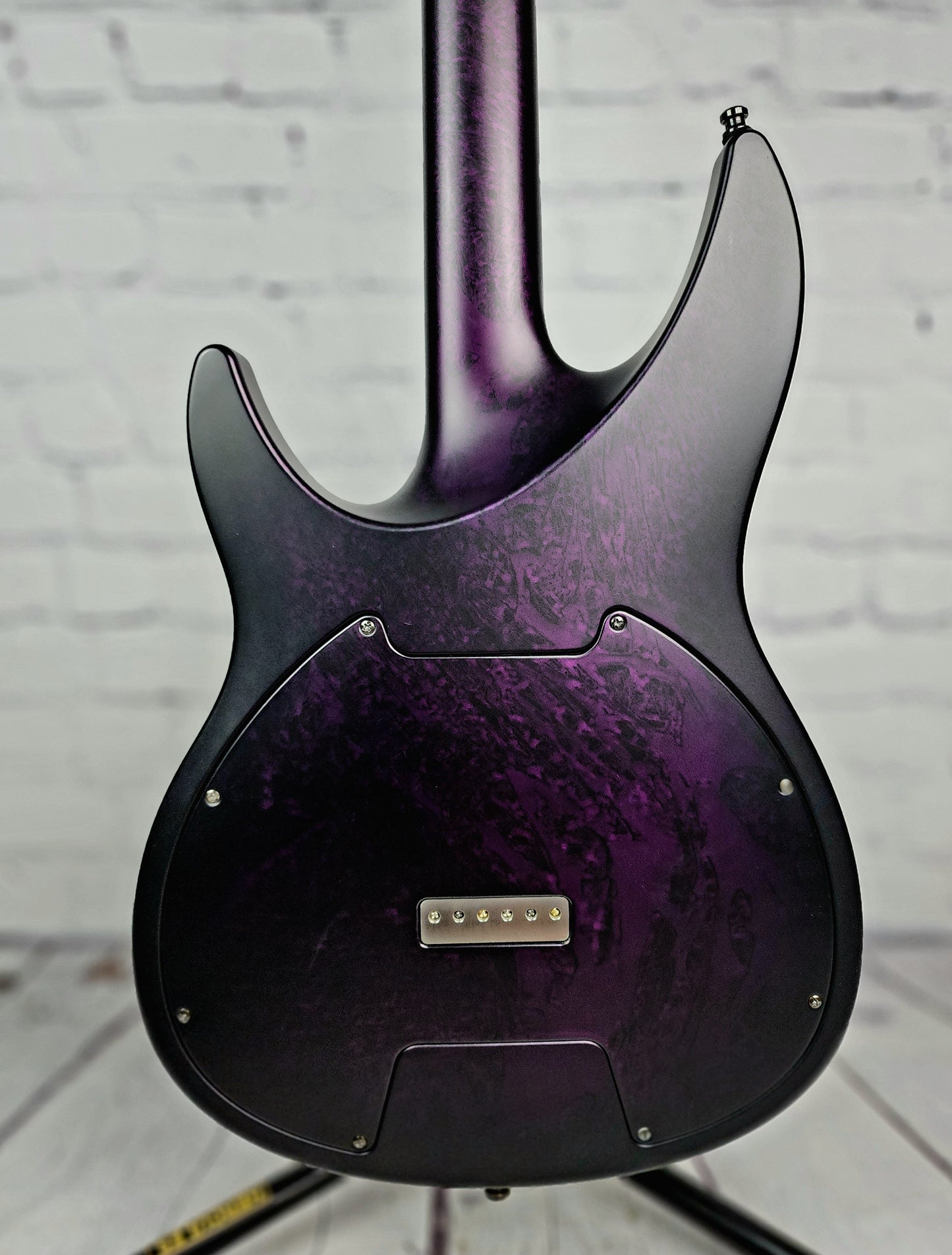 USED Aristides 060 6 String Electric Guitar Satin Purple Marble