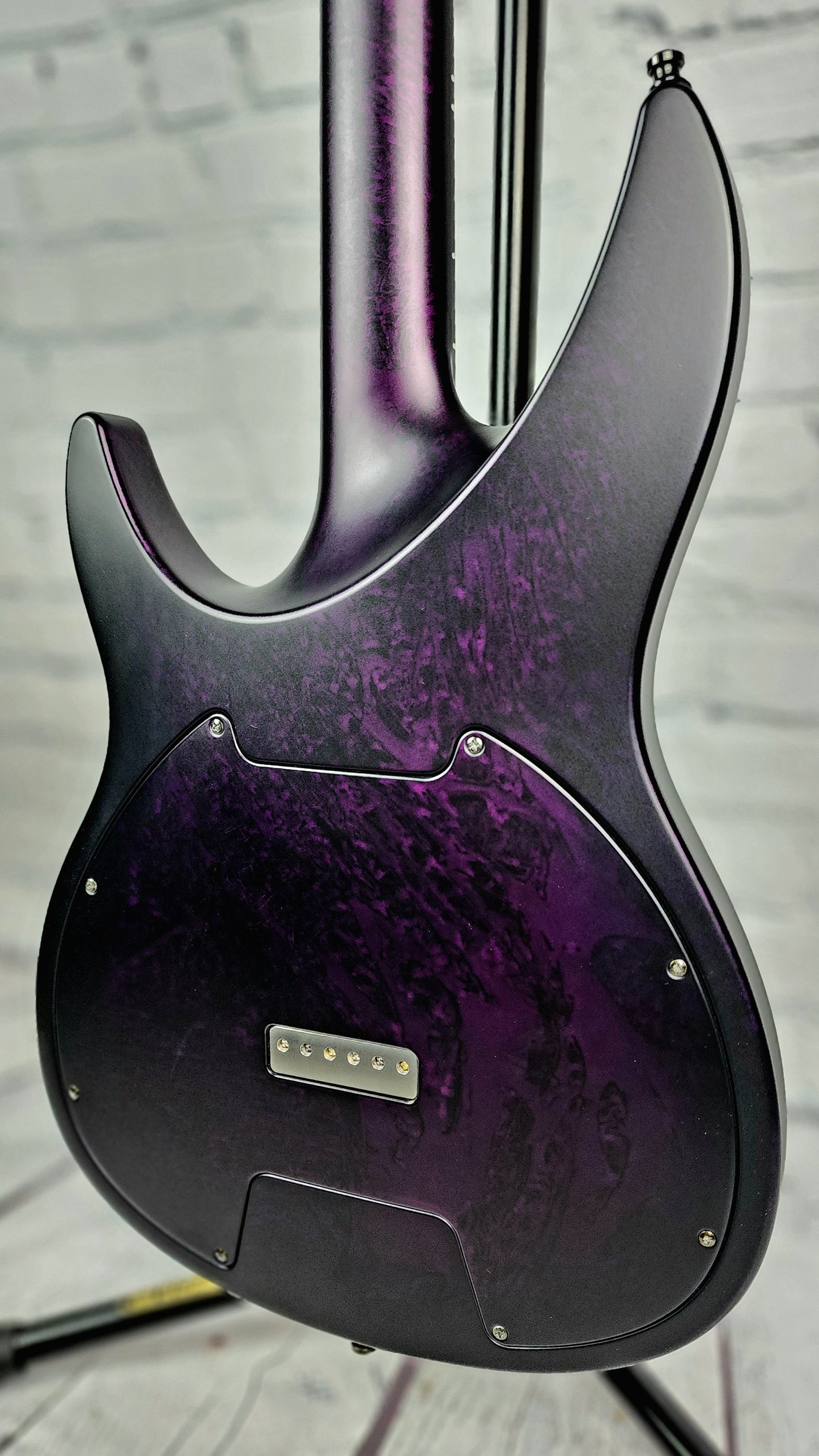 USED Aristides 060 6 String Electric Guitar Satin Purple Marble