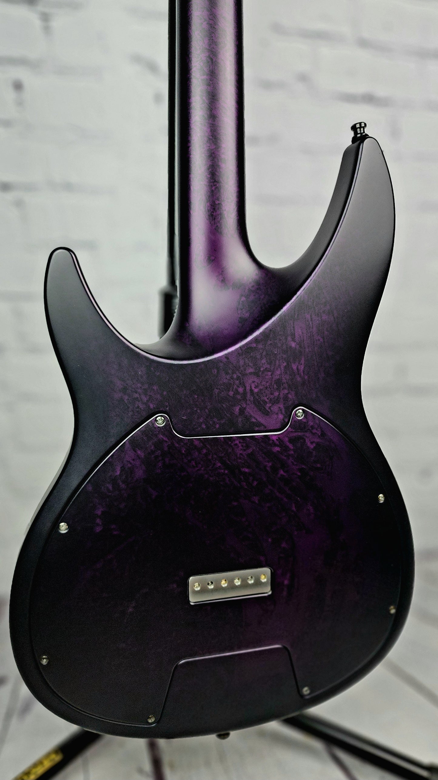 USED Aristides 060 6 String Electric Guitar Satin Purple Marble