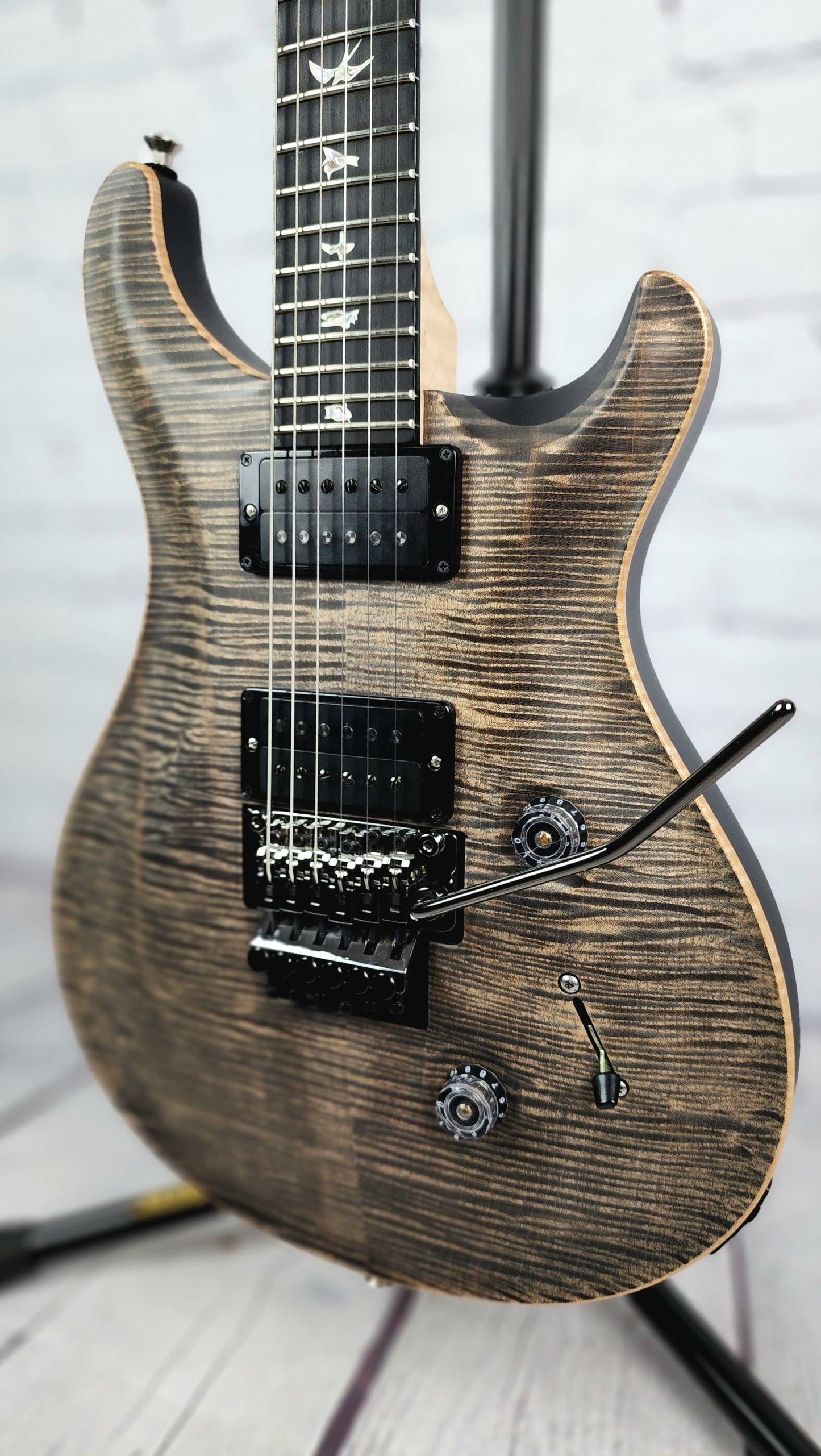 USED Paul Reed Smith PRS Core Custom 24 Wood Library 10 Top Electric Guitar Charcoal