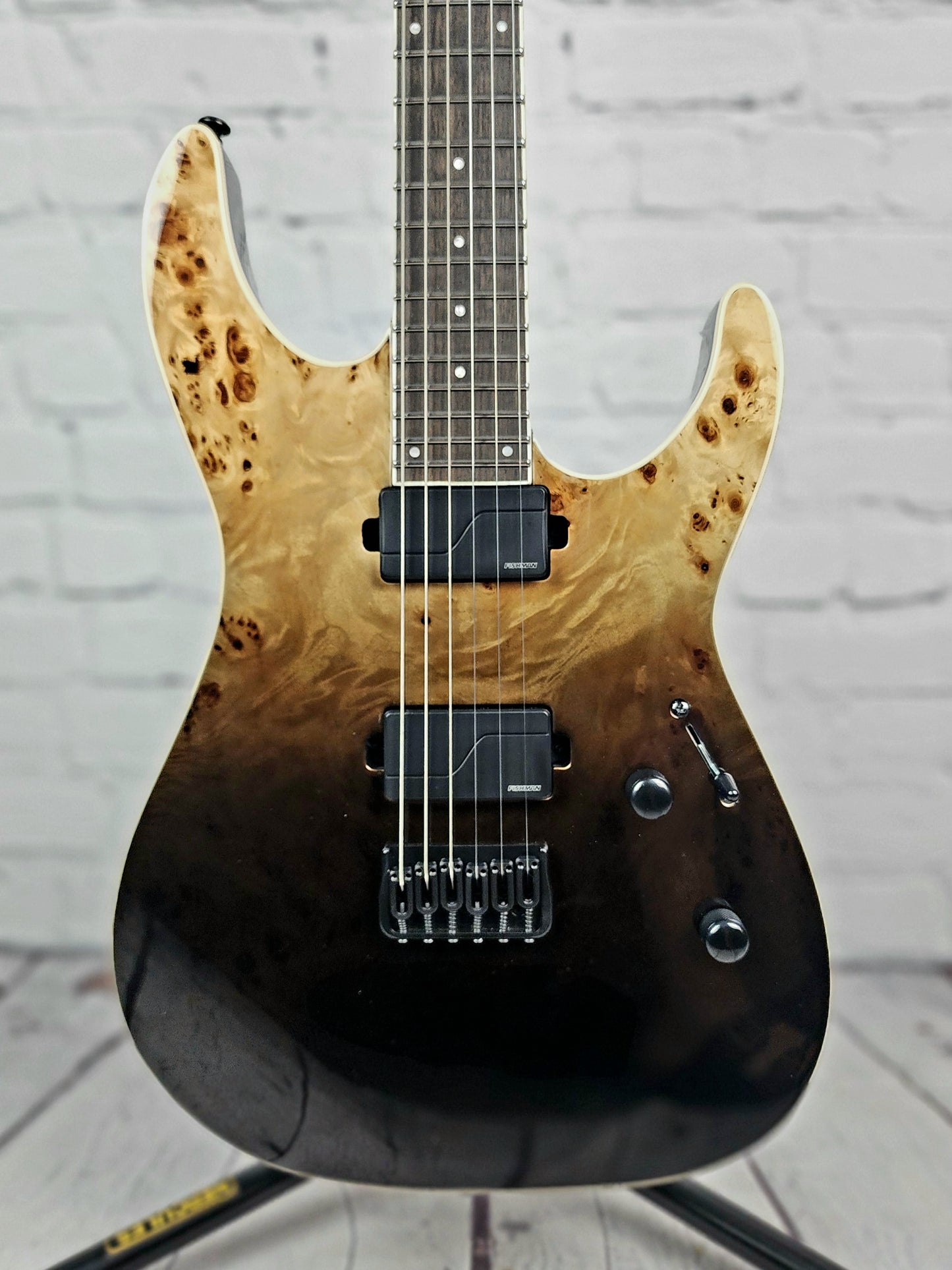 USED ESP LTD M-1000HT Deluxe Electric Guitar Black Fade