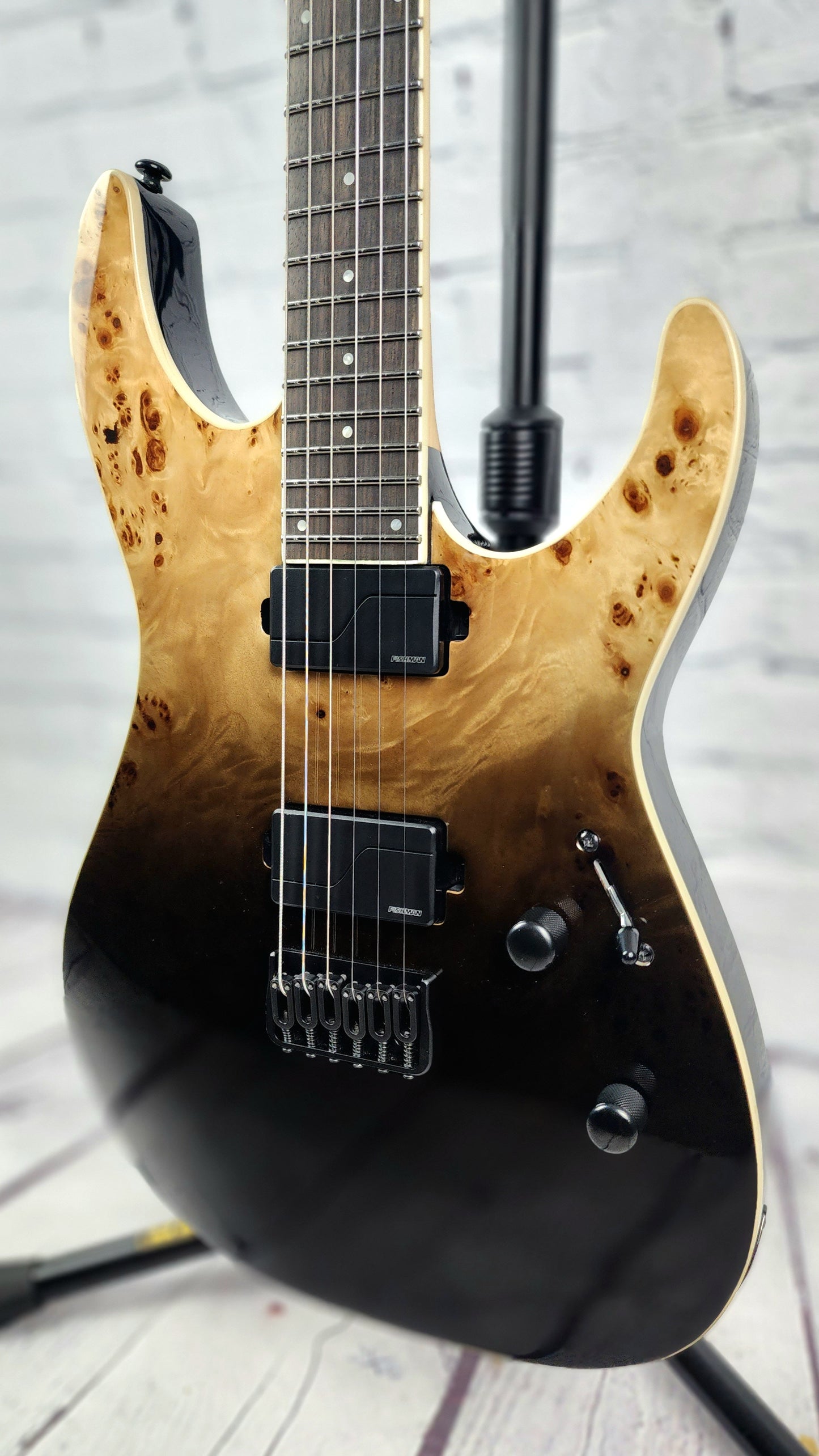 USED ESP LTD M-1000HT Deluxe Electric Guitar Black Fade