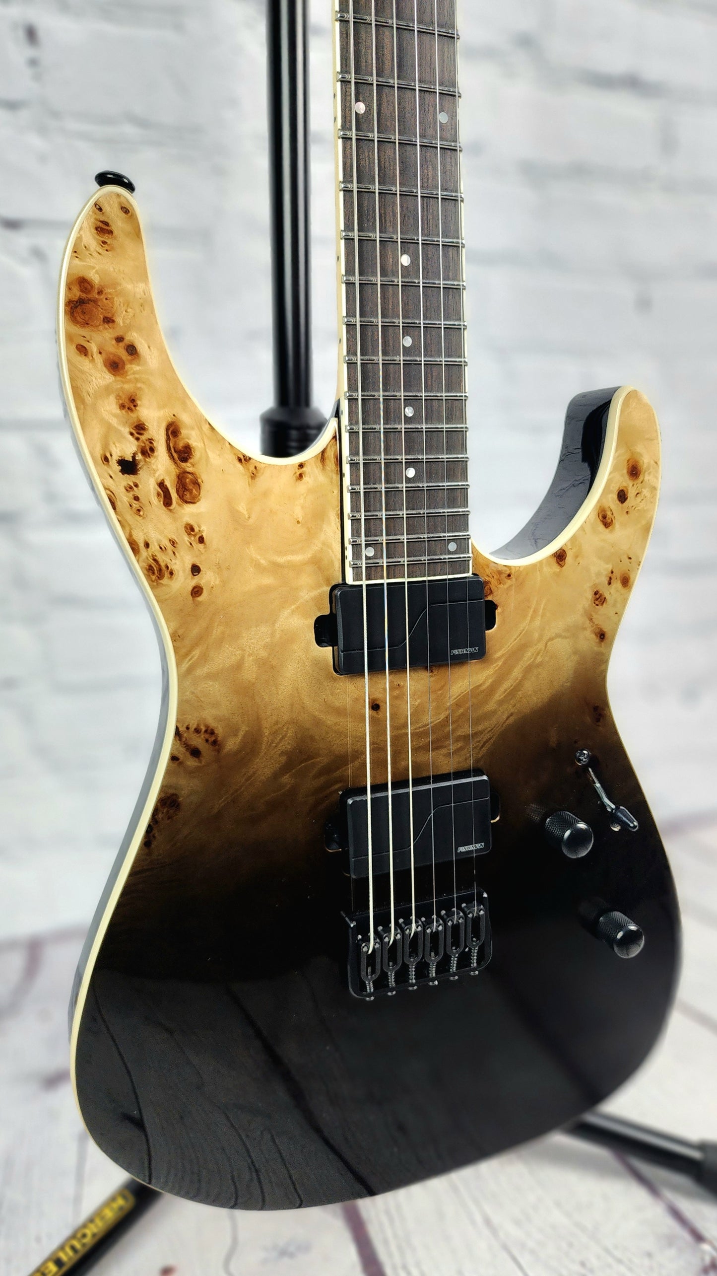 USED ESP LTD M-1000HT Deluxe Electric Guitar Black Fade