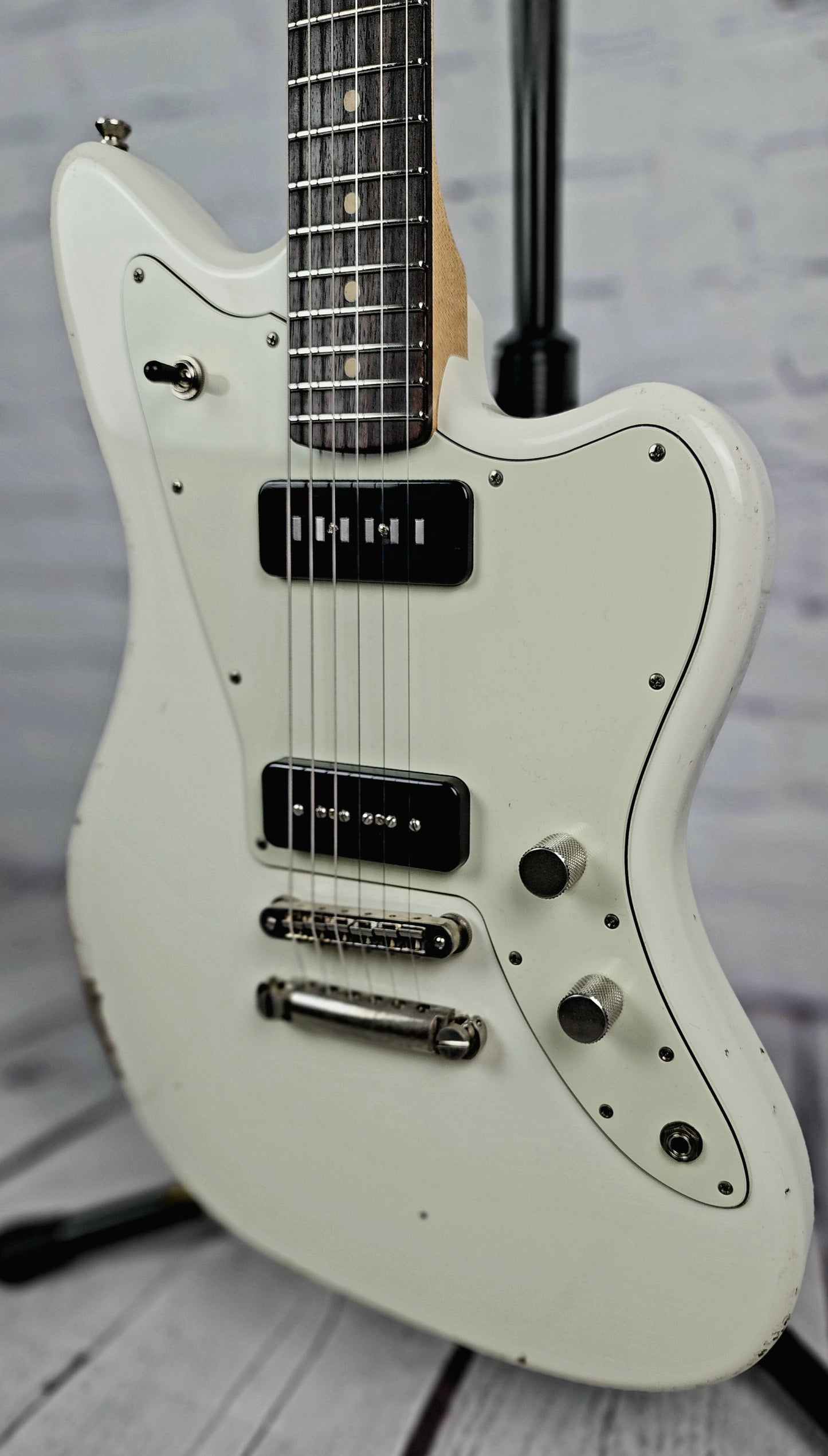 Fano Guitars JM6 Oltre 6 String Electric Guitar RW Lollar P90 Med. Relic Olympic White