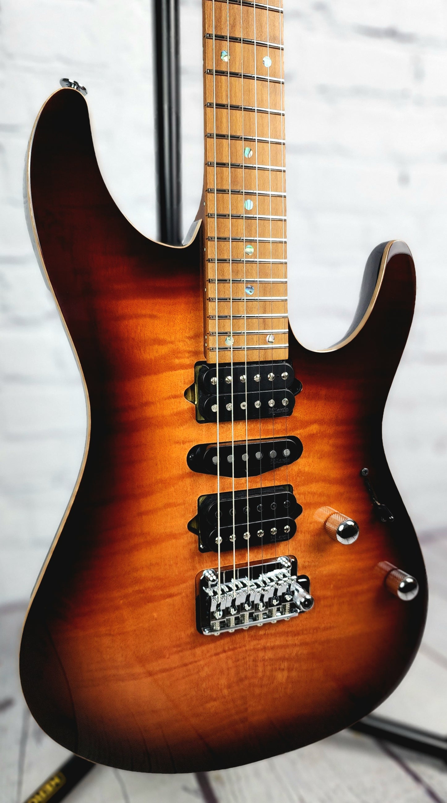 Ibanez Prestige AZ2407F BSR 6 String Electric Guitar Brown Sphalerite
