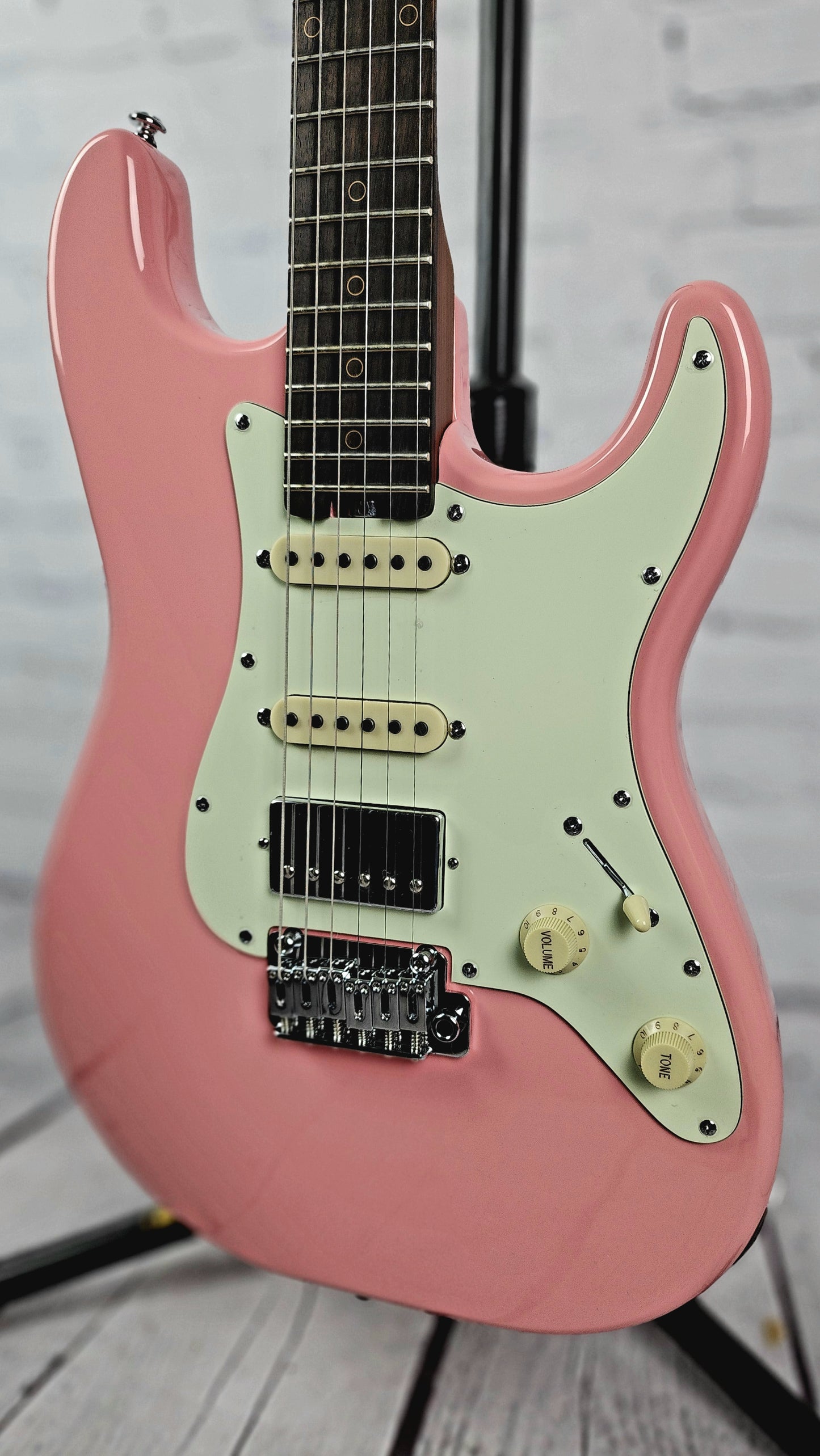 Schecter Guitars Nick Johnston Traditional HSS Electric Guitar Atomic Coral