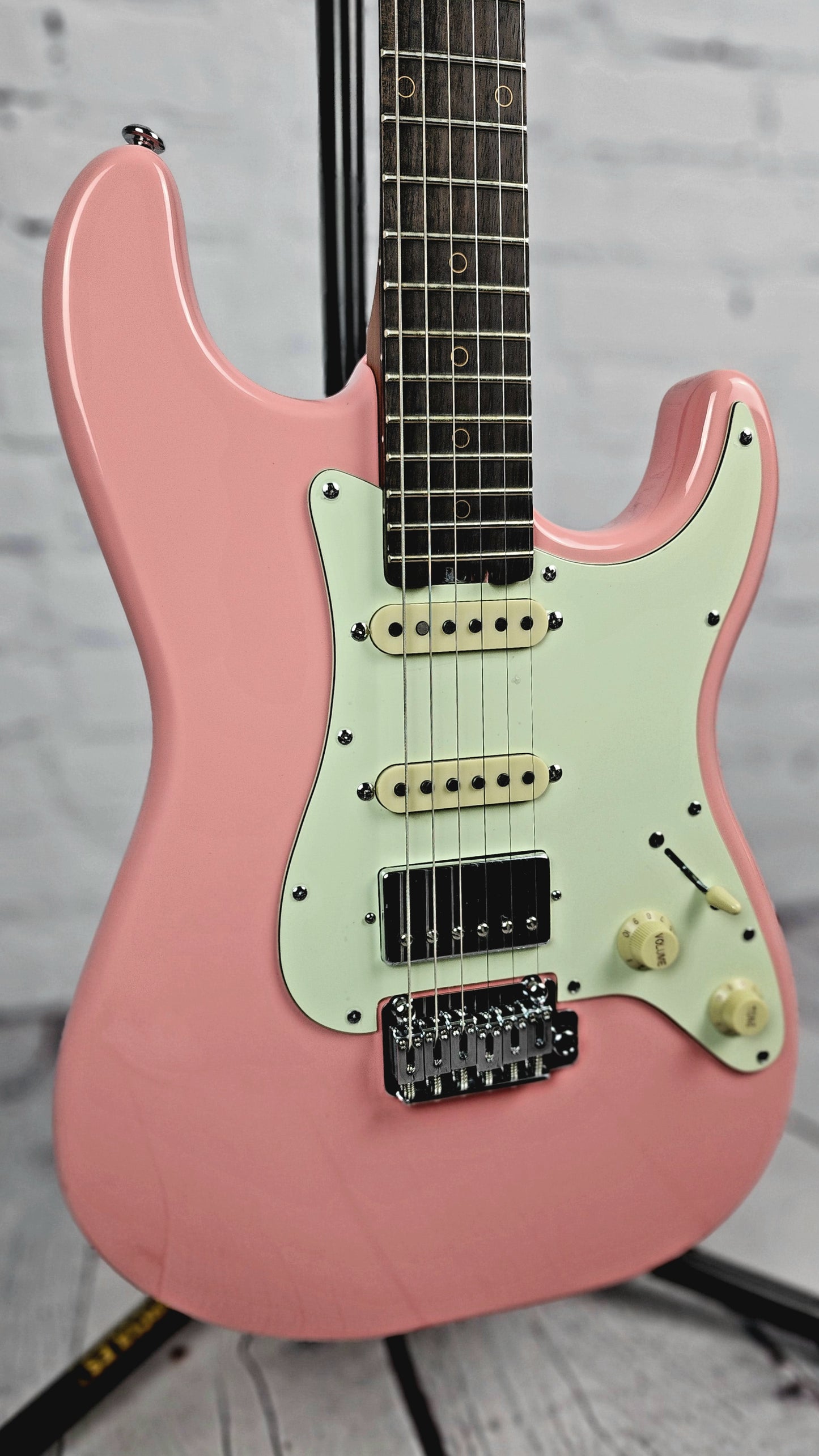 Schecter Guitars Nick Johnston Traditional HSS Electric Guitar Atomic Coral