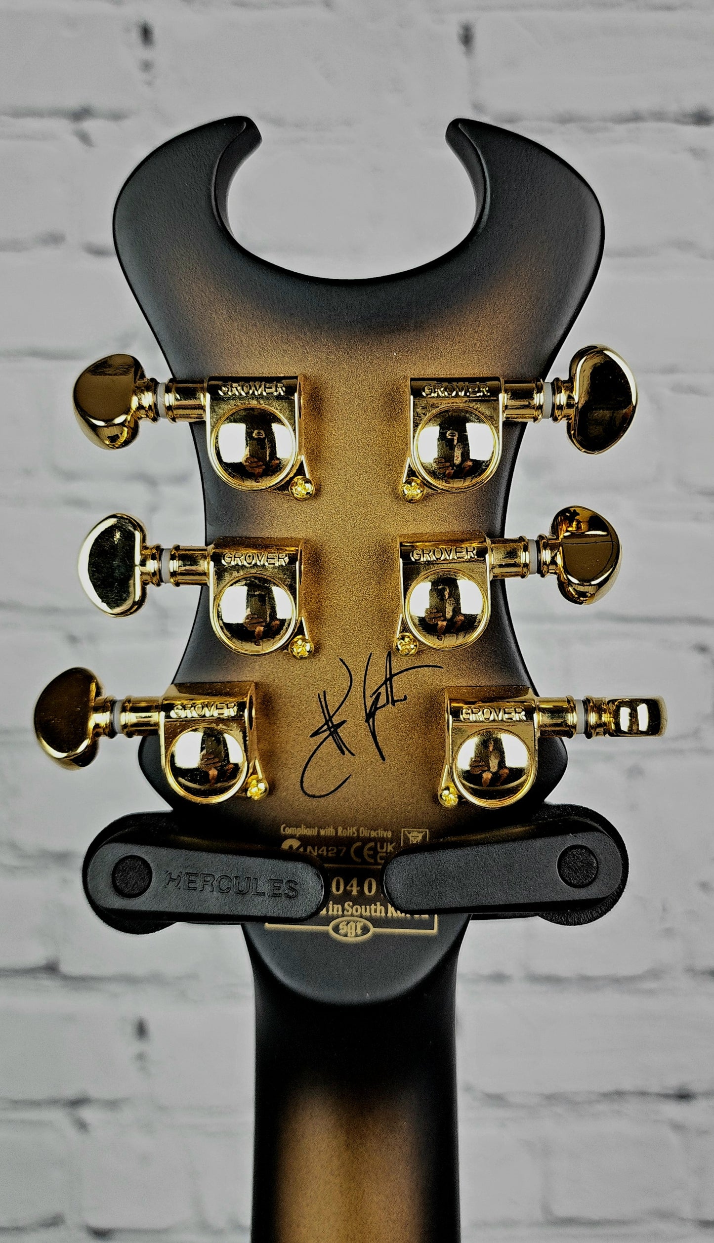 Schecter Artist Series Synyster Gates Custom 6 String Electric Guitar Satin Gold Burst