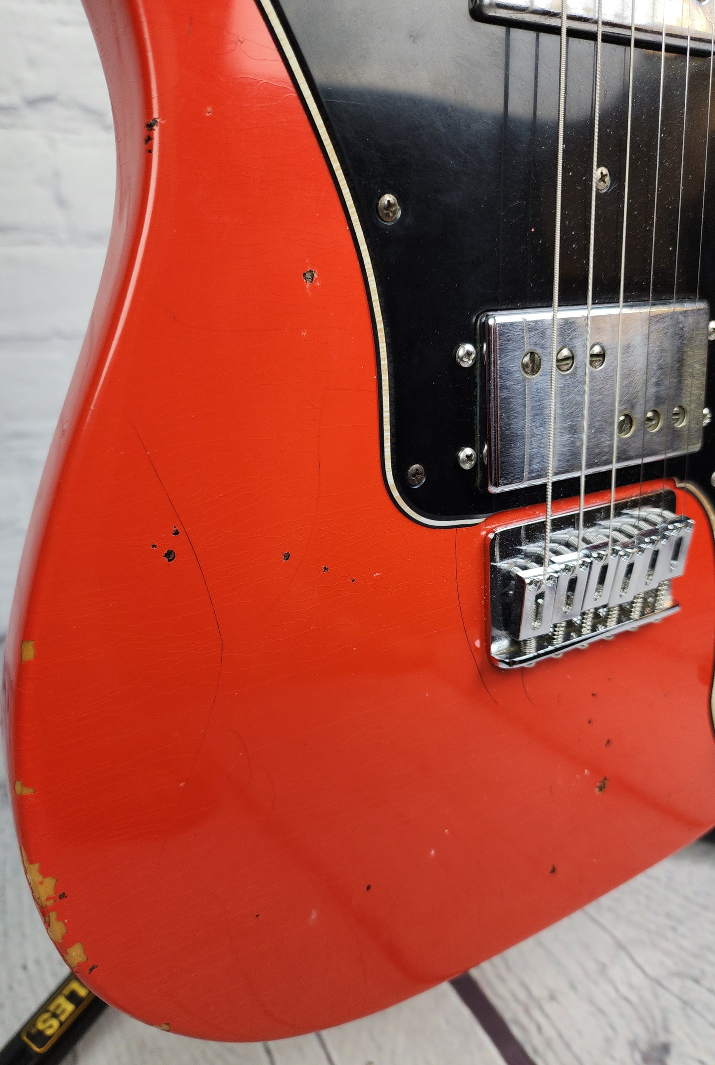 USED 1974 Fender Telecaster Deluxe Electric Guitar Refinish Fiesta Red