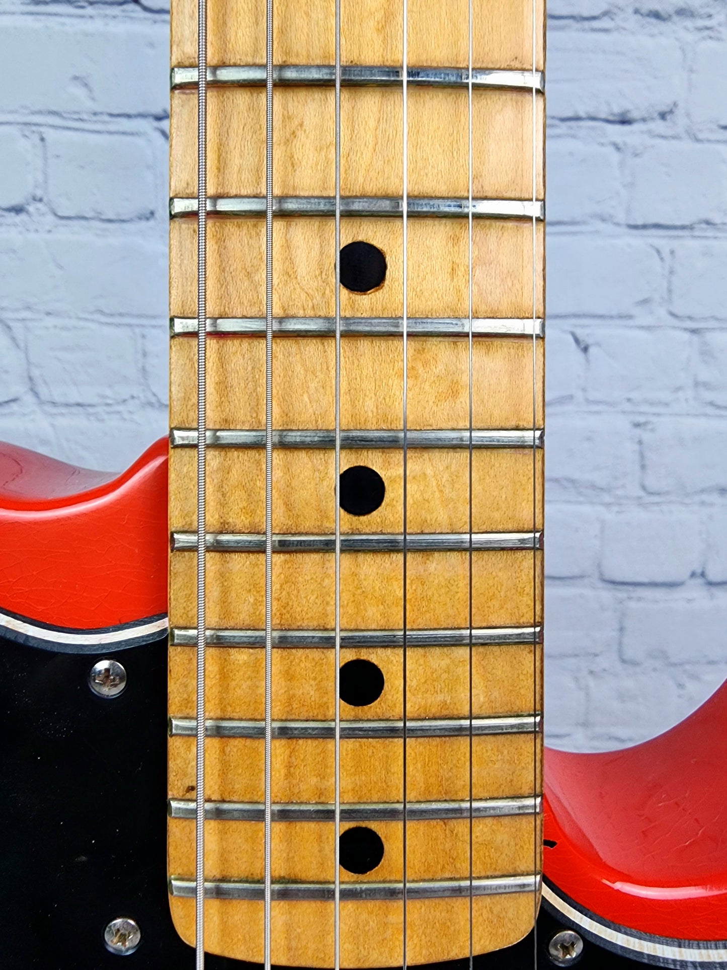 USED 1974 Fender Telecaster Deluxe Electric Guitar Refinish Fiesta Red