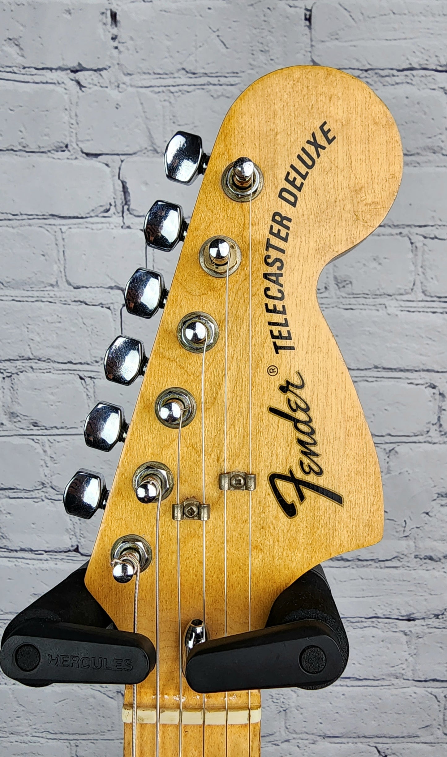 USED 1974 Fender Telecaster Deluxe Electric Guitar Refinish Fiesta Red