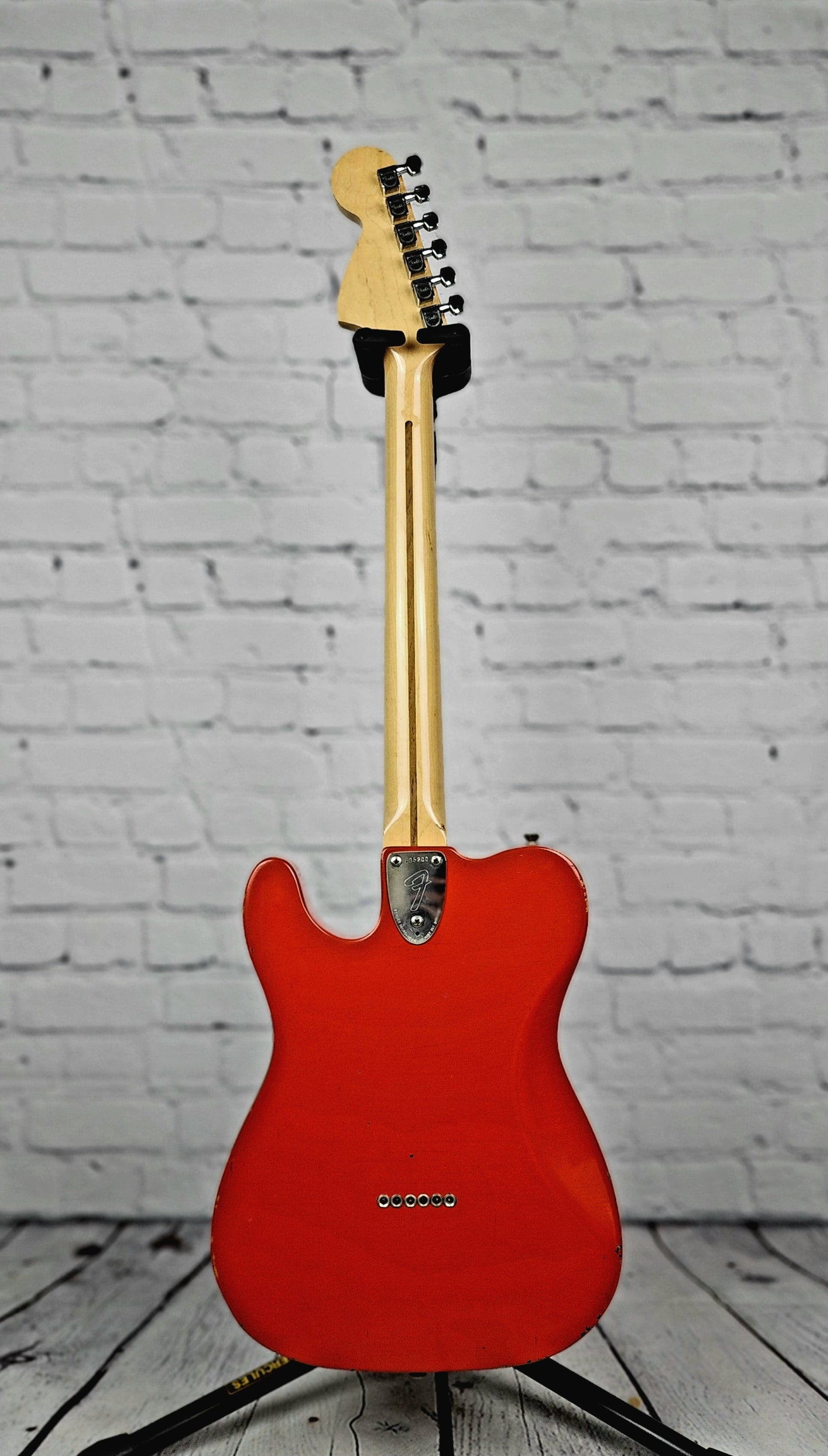 USED 1974 Fender Telecaster Deluxe Electric Guitar Refinish Fiesta Red