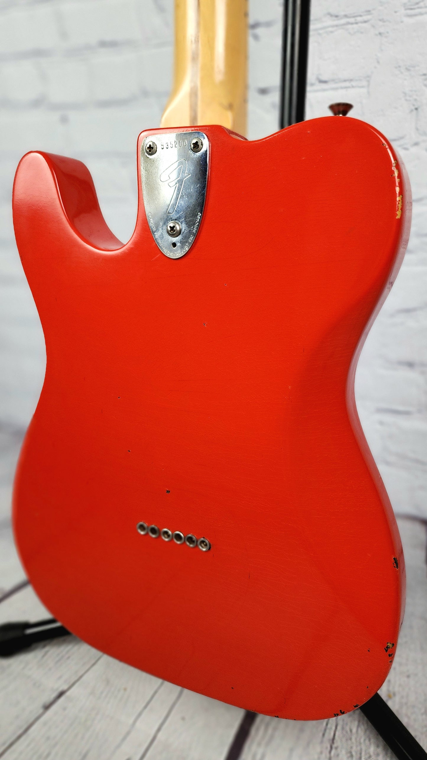 USED 1974 Fender Telecaster Deluxe Electric Guitar Refinish Fiesta Red