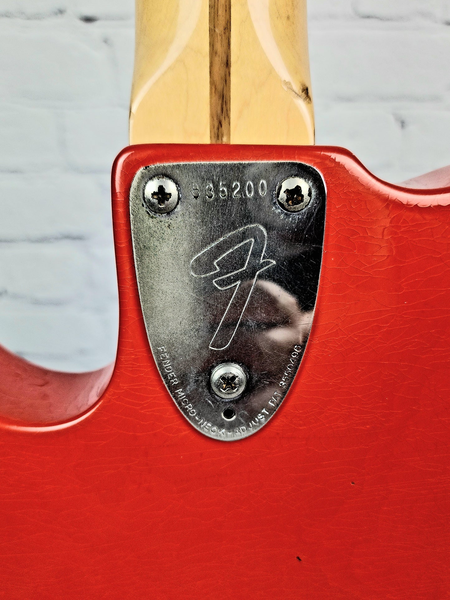 USED 1974 Fender Telecaster Deluxe Electric Guitar Refinish Fiesta Red