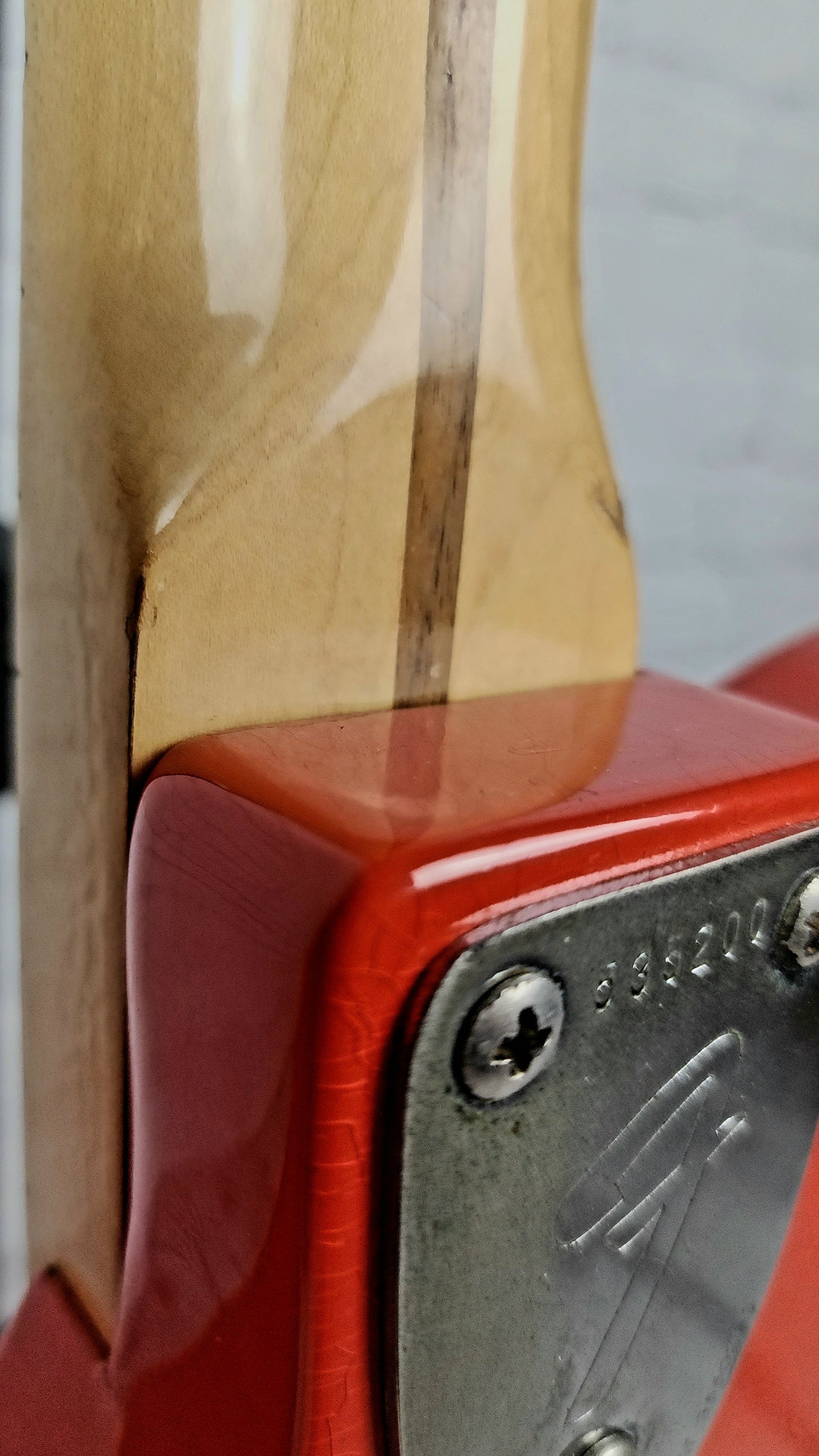 USED 1974 Fender Telecaster Deluxe Electric Guitar Refinish Fiesta Red