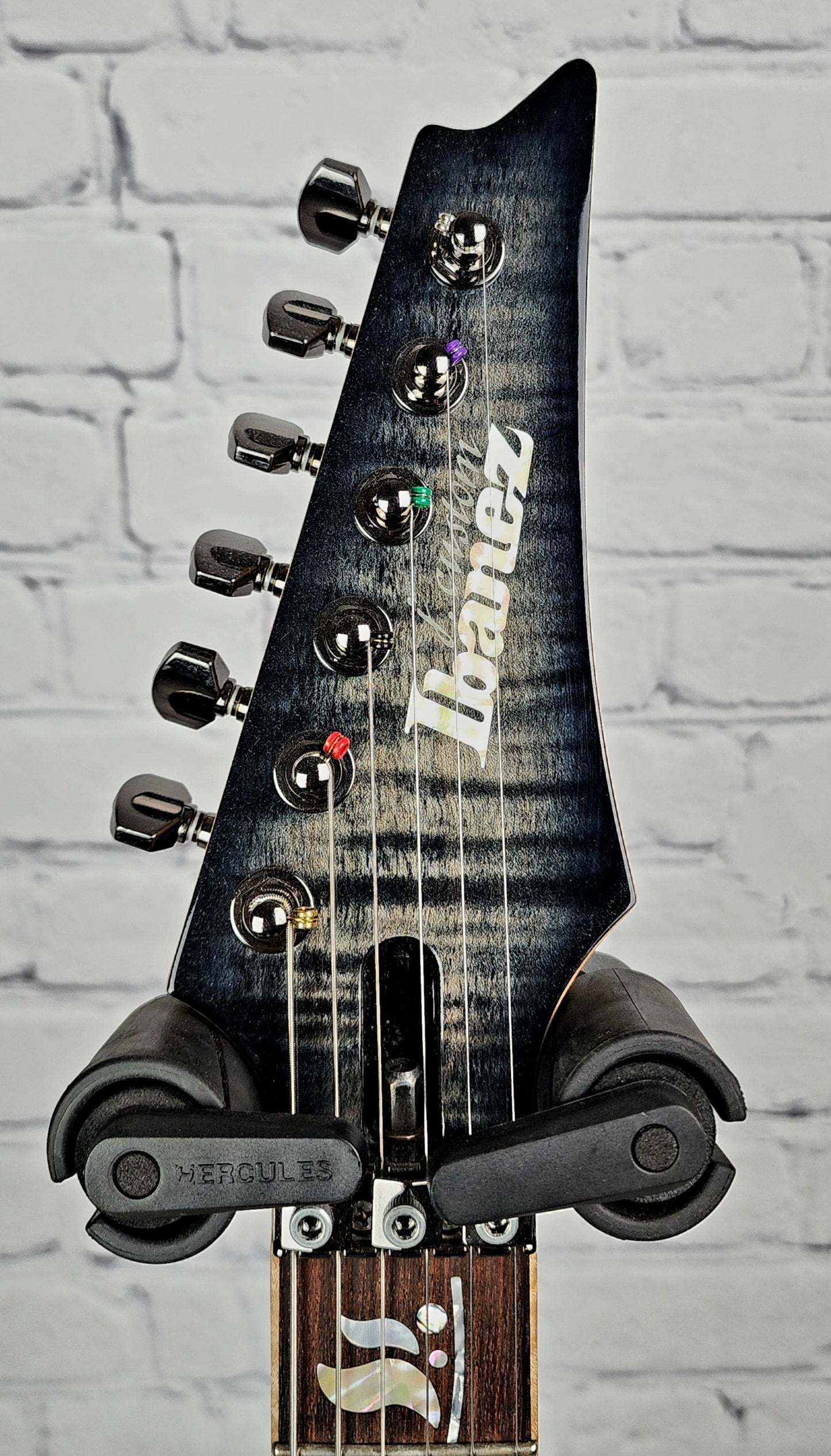 USED Ibanez J Custom RG8570Z BRE 6 String Electric Guitar Black Rutile