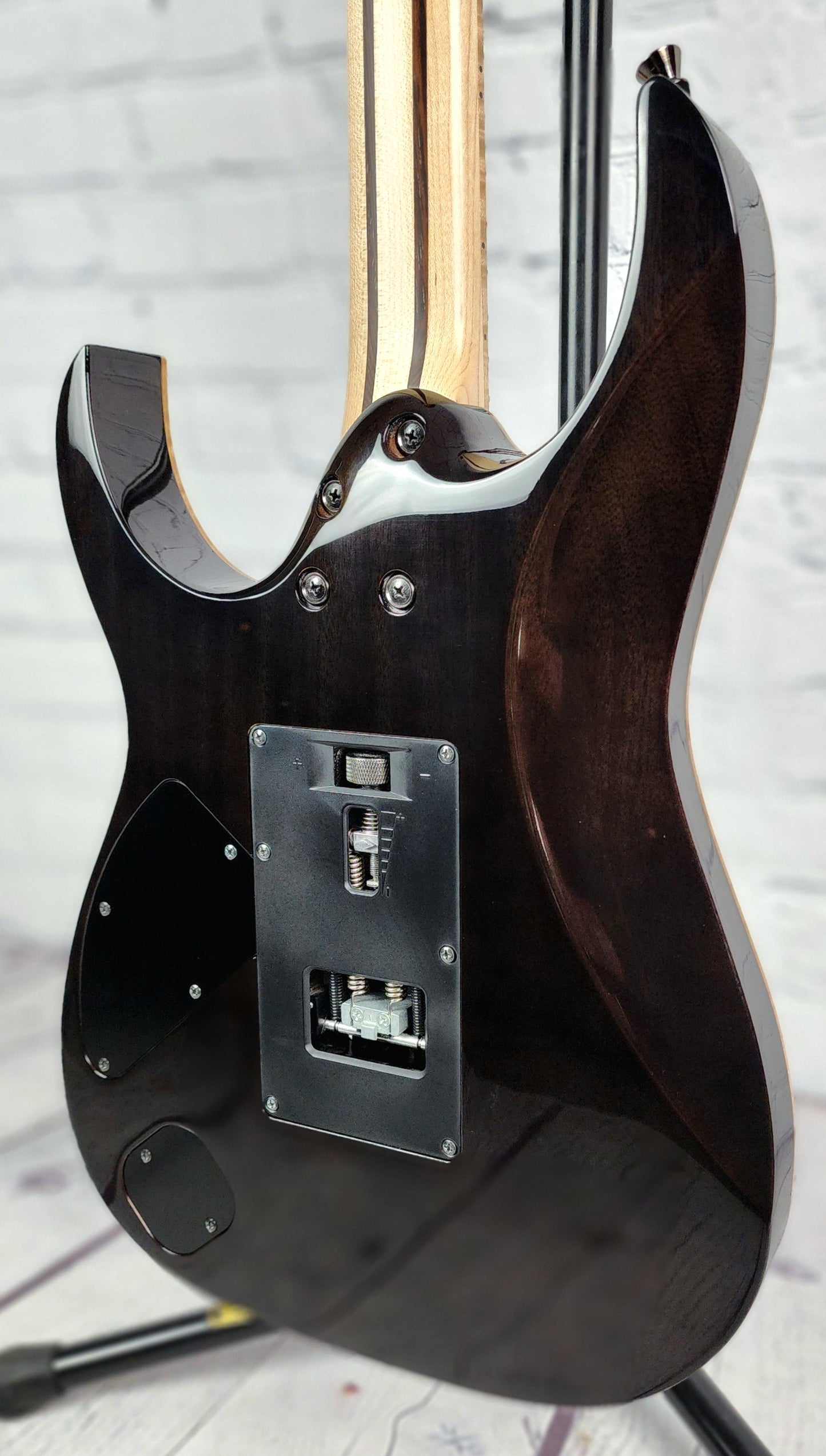 USED Ibanez J Custom RG8570Z BRE 6 String Electric Guitar Black Rutile