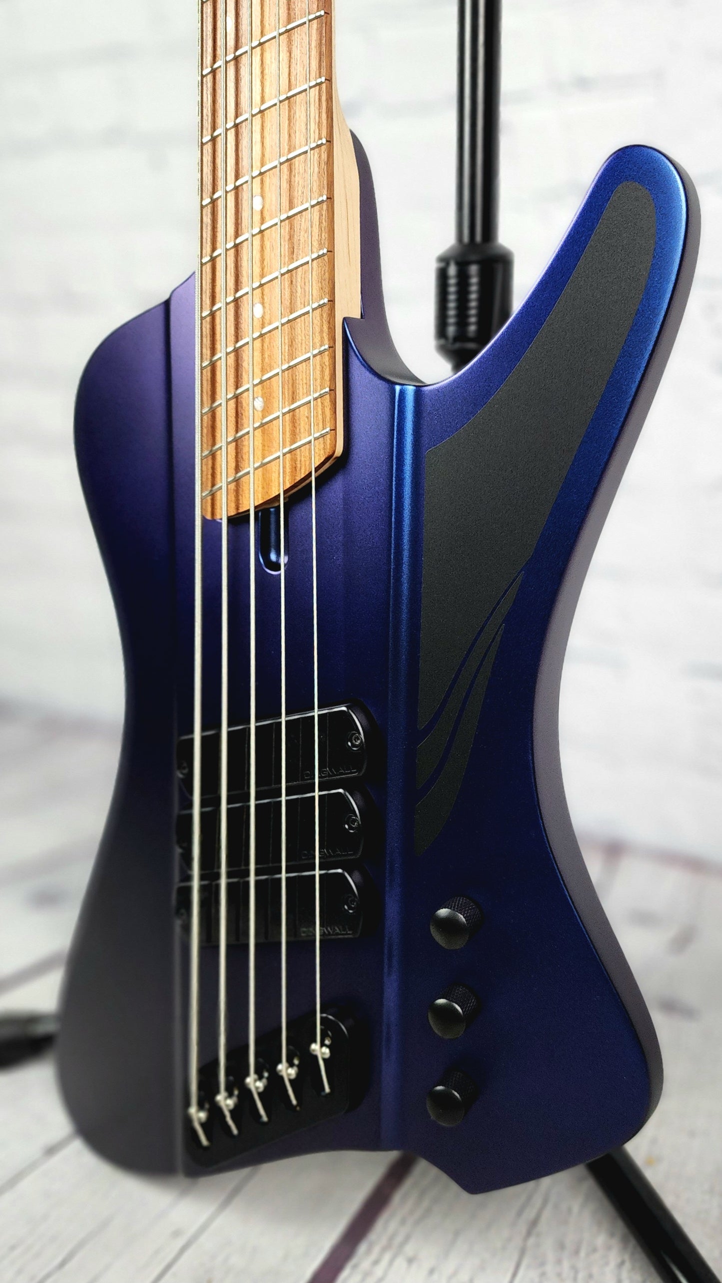 Dingwall D-Roc Standard 5 String Bass Guitar Matte Blue To Purple Color Shift
