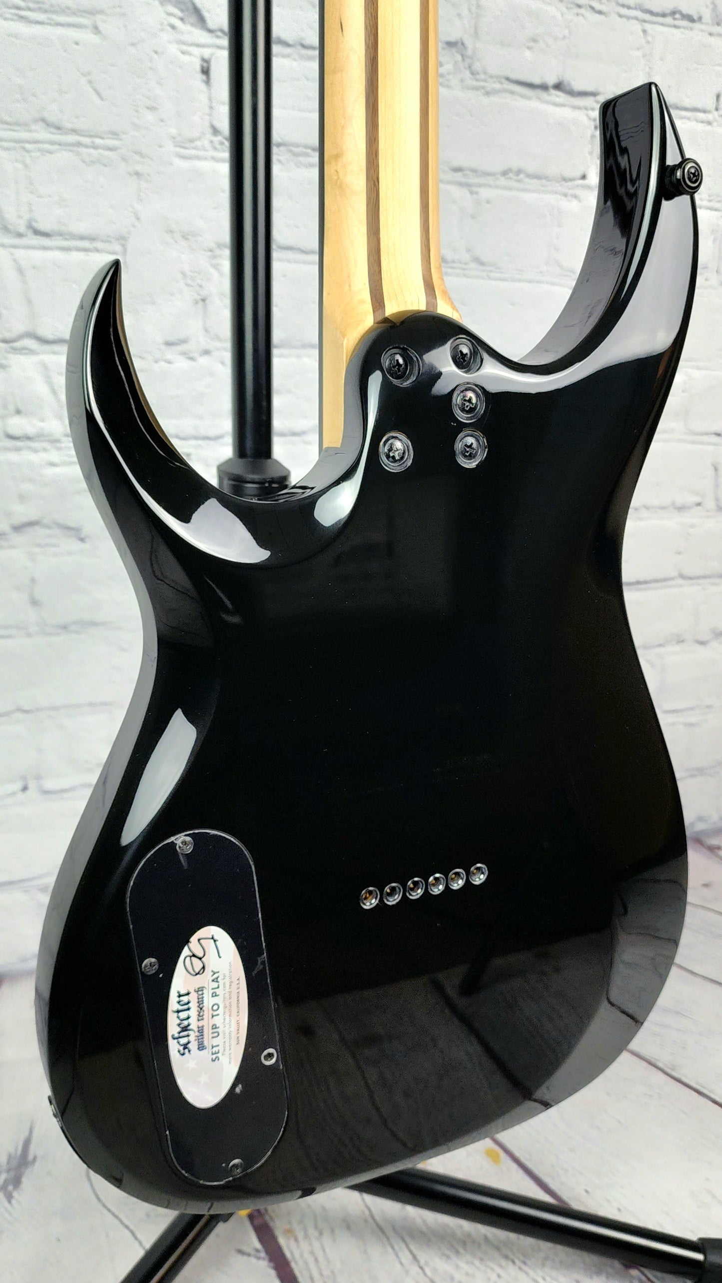 Schecter Sunset 6 Triad 6 String Electric Guitar Gloss Black