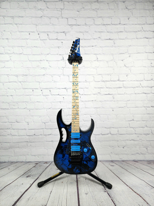 Ibanez Premium Jem 77P BPF 6 String Electric Guitar Blue Floral Pattern Steve Vai