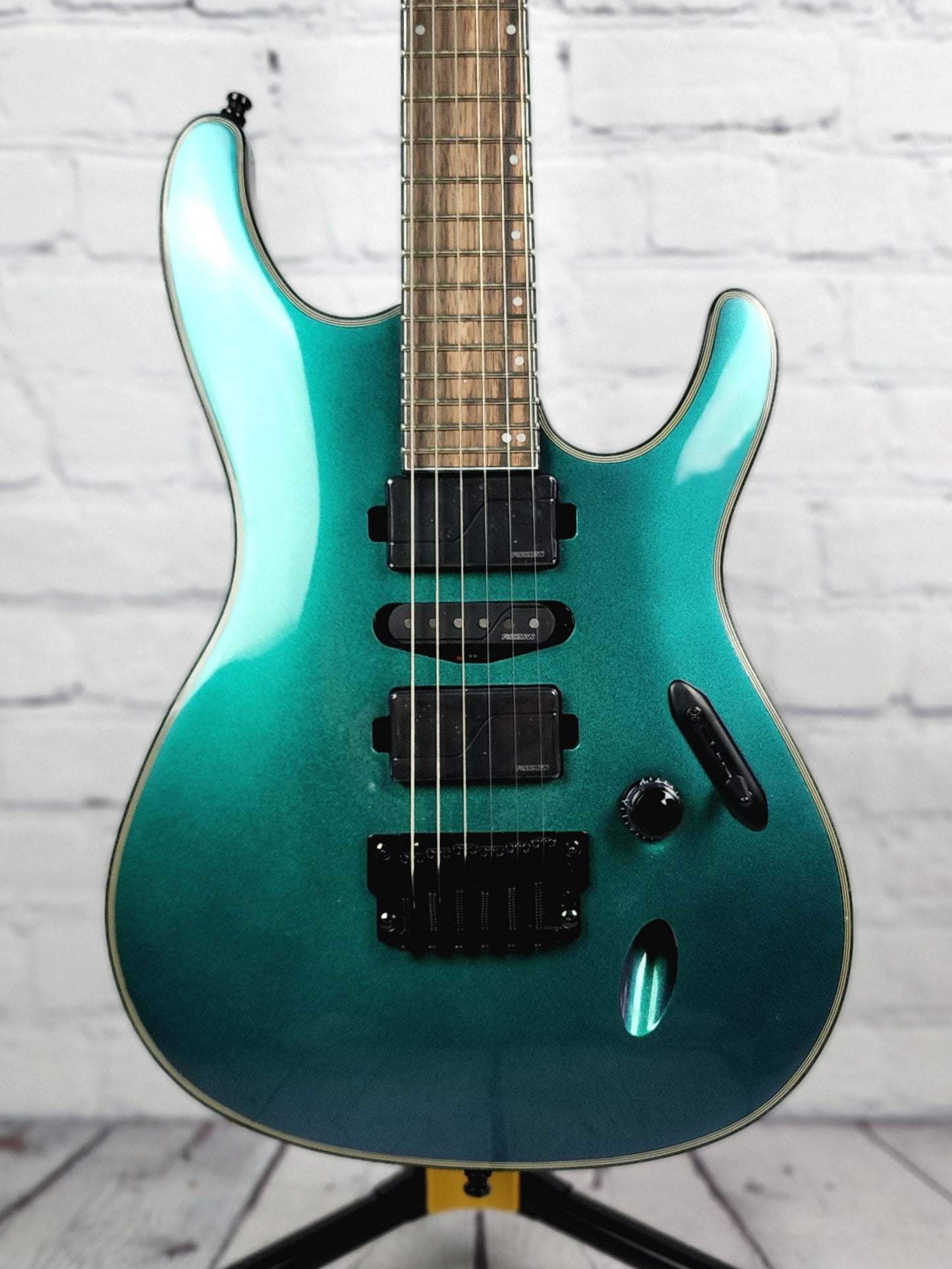 Ibanez Axion S671ALB BCM 6 String Electric Guitar Blue Chameleon Burst