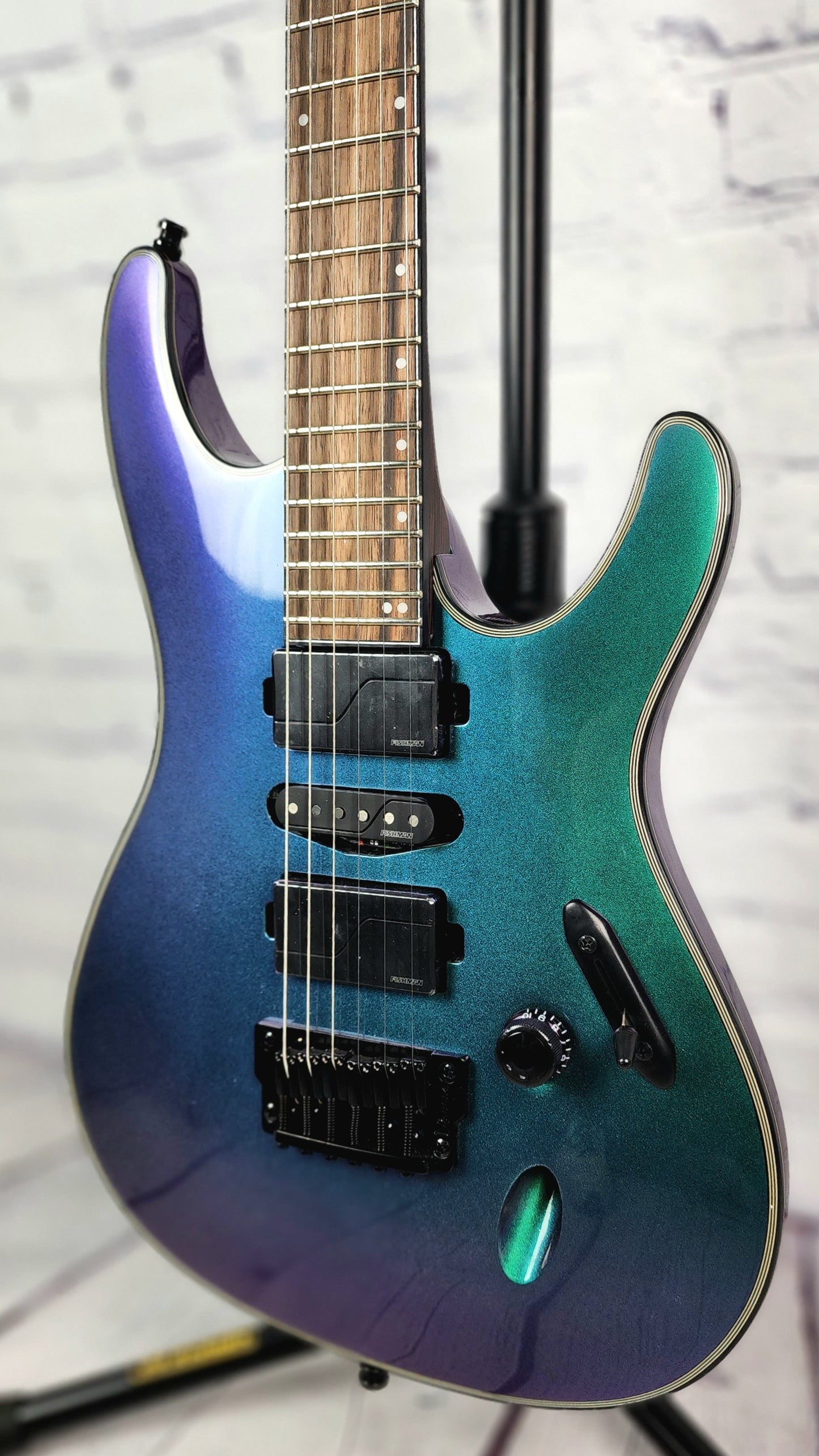Ibanez Axion S671ALB BCM 6 String Electric Guitar Blue Chameleon Burst