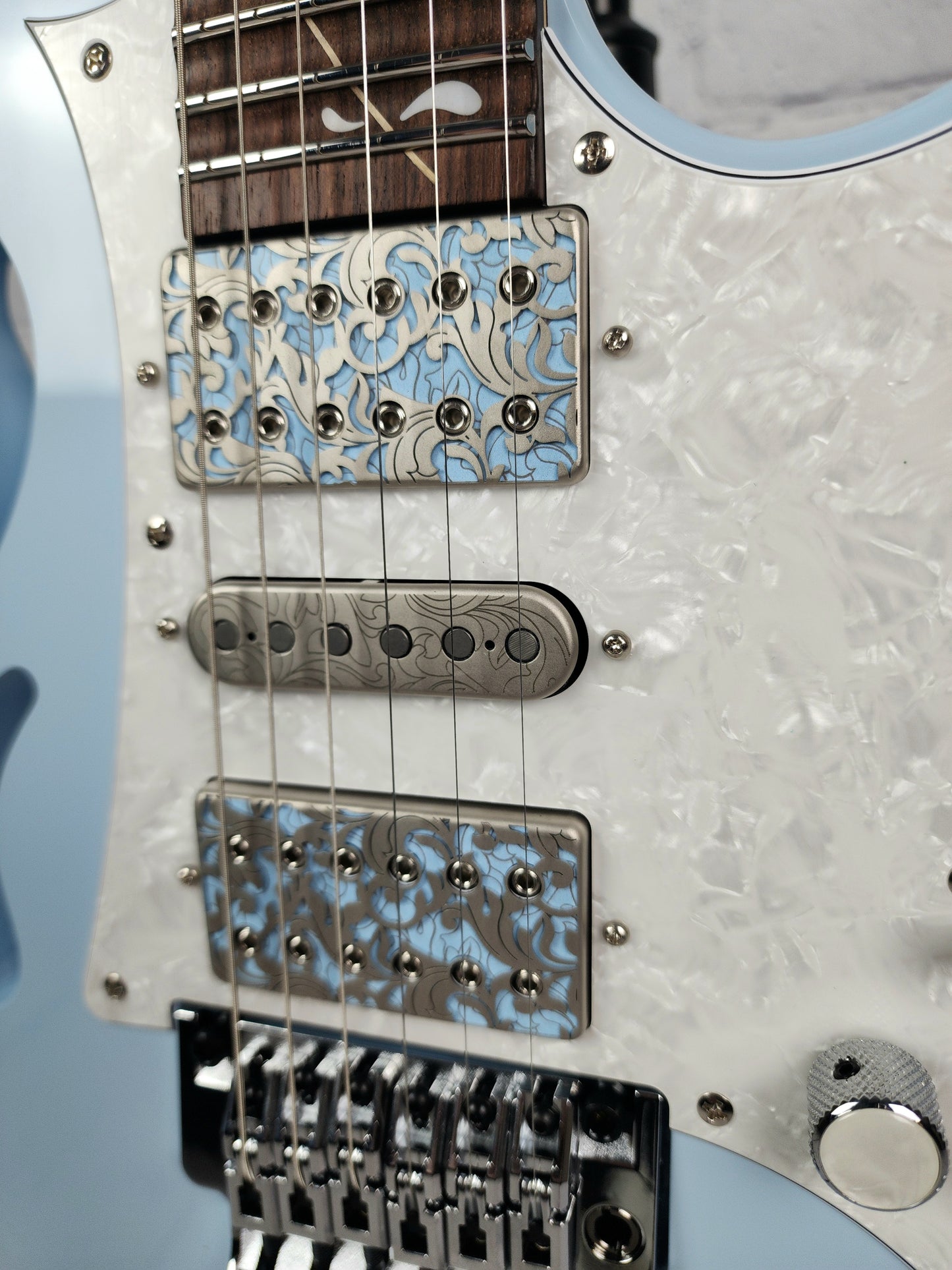 Ibanez PIA3761C BLP Steve Vai 6 String Electric Guitar Blue Powder Coat
