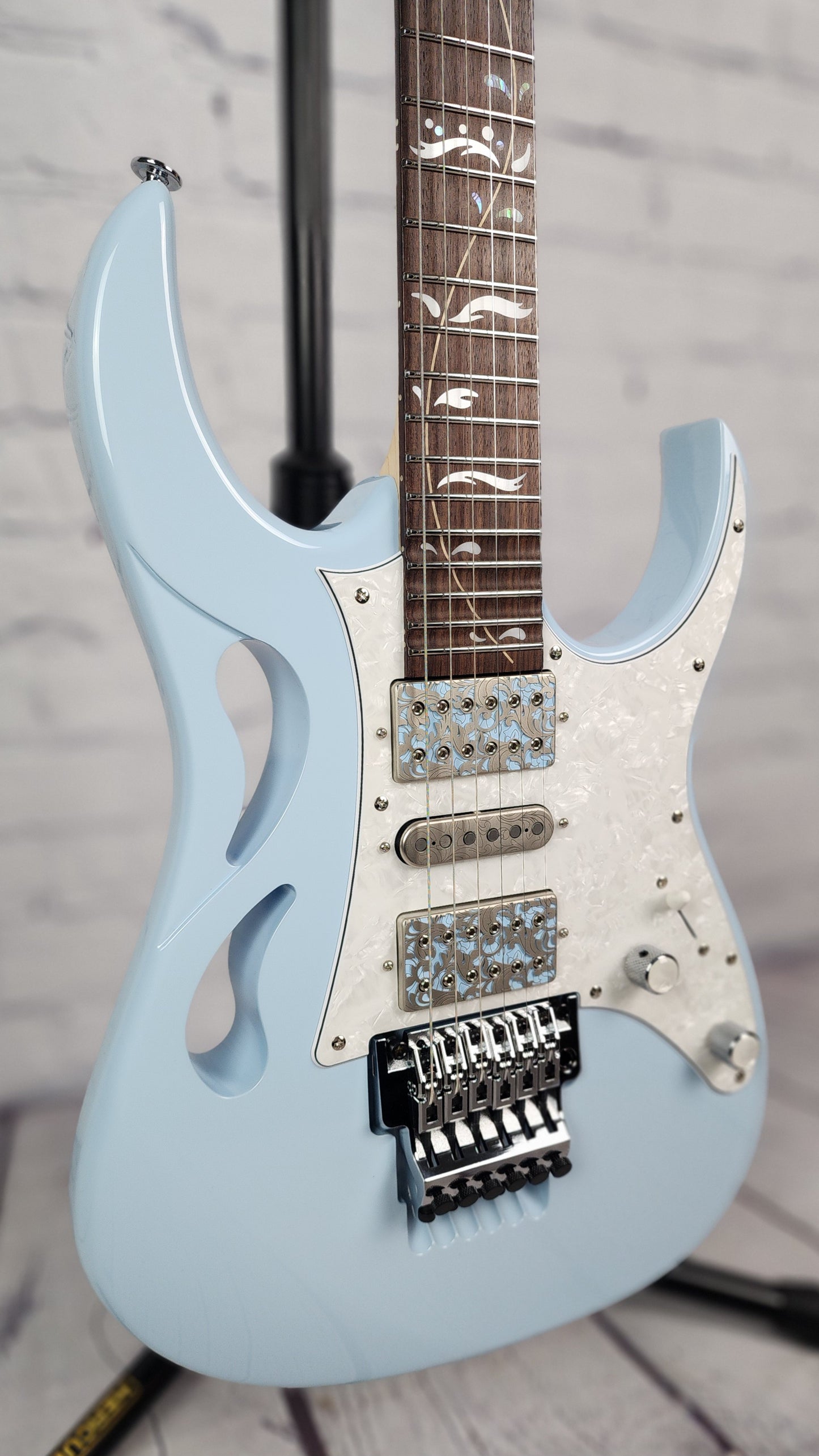 Ibanez PIA3761C BLP Steve Vai 6 String Electric Guitar Blue Powder Coat