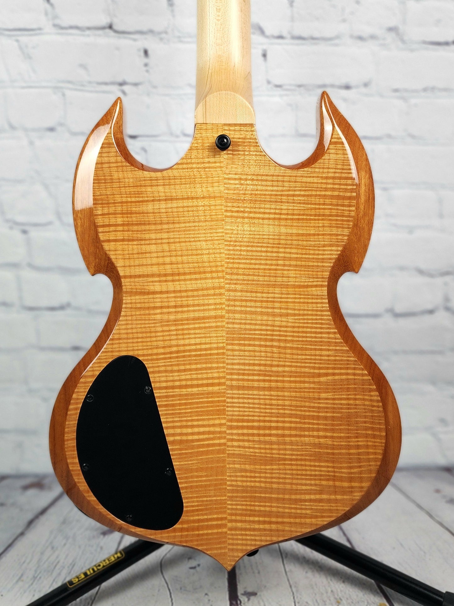 USED Wylde Audio Barbarian 6 String Electric Guitar Psychic Bullseye Rawtop