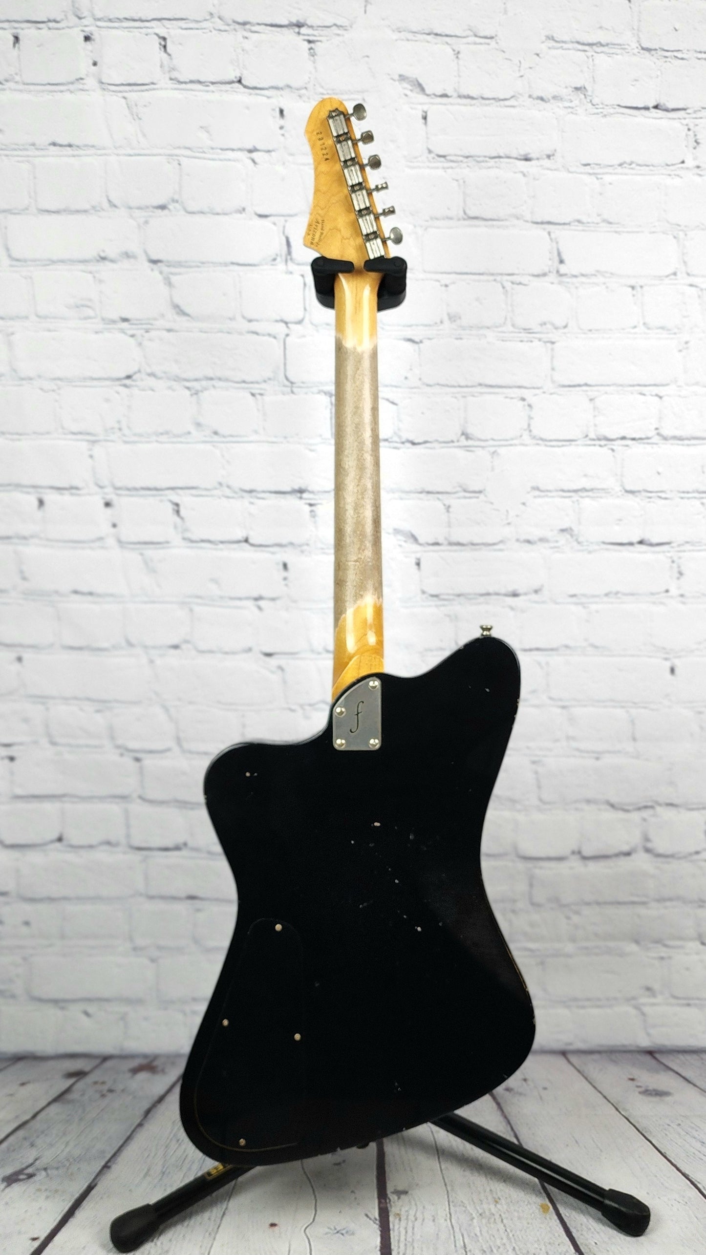 Fano Guitars PX6 Oltre 6 String Electric Guitar Lollar Firebird Bull Black