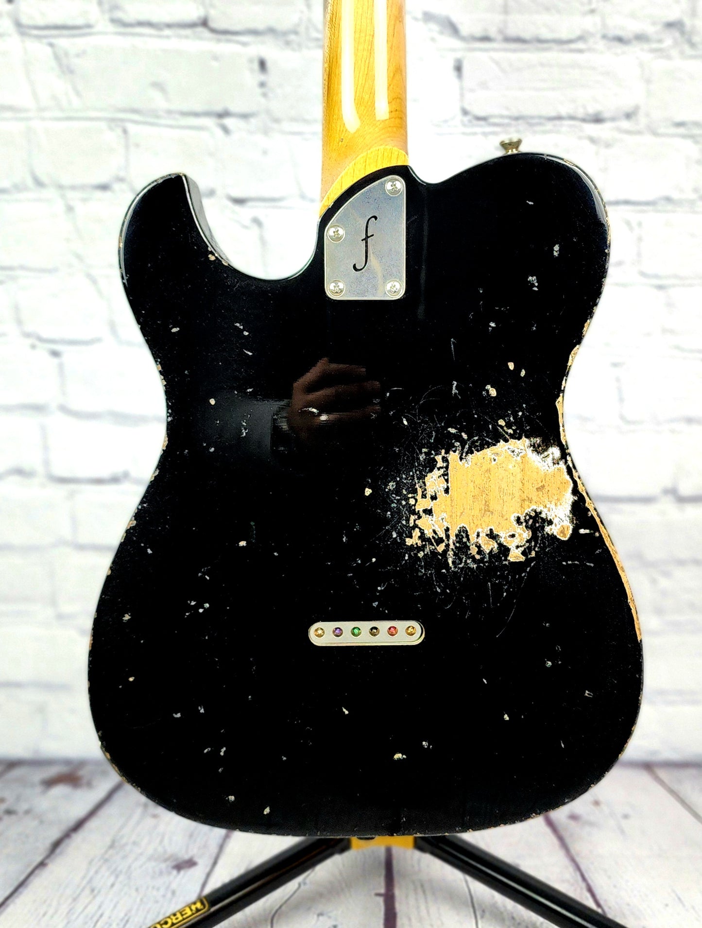 USED Fano Guitars TC6 Oltre 6 String Electric Guitar Bull Black Lollar Goldfoil