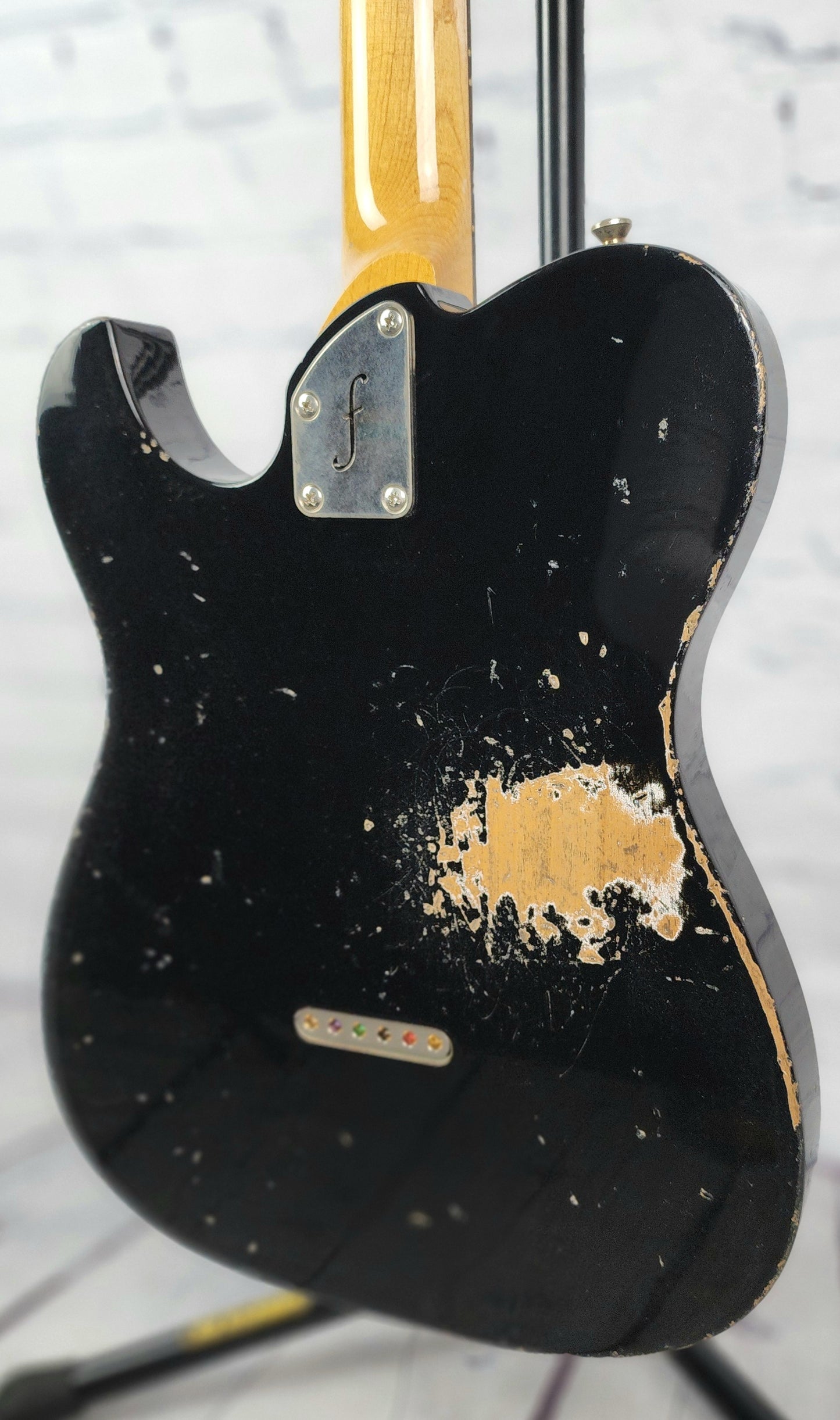 USED Fano Guitars TC6 Oltre 6 String Electric Guitar Bull Black Lollar Goldfoil