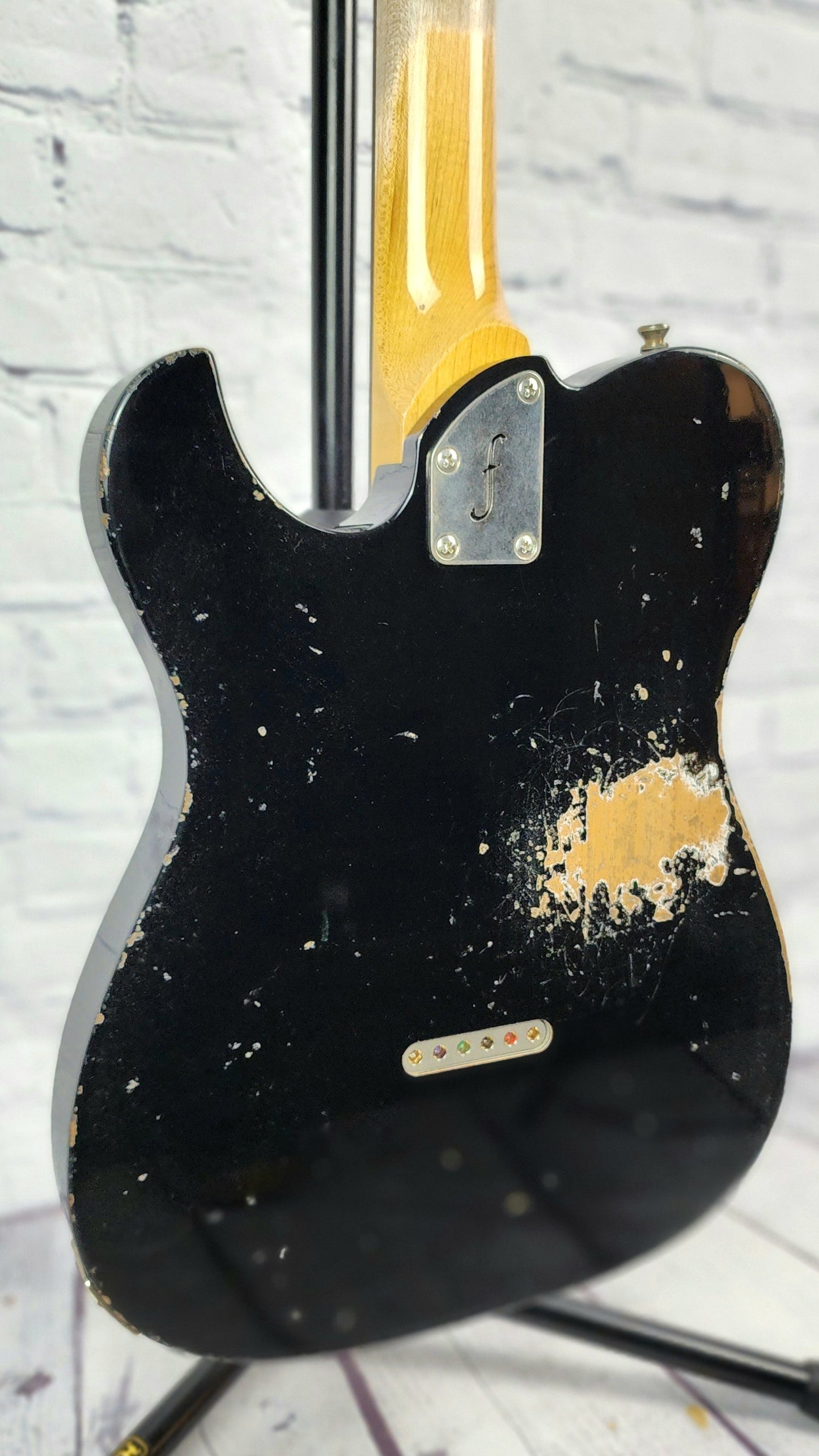 USED Fano Guitars TC6 Oltre 6 String Electric Guitar Bull Black Lollar Goldfoil