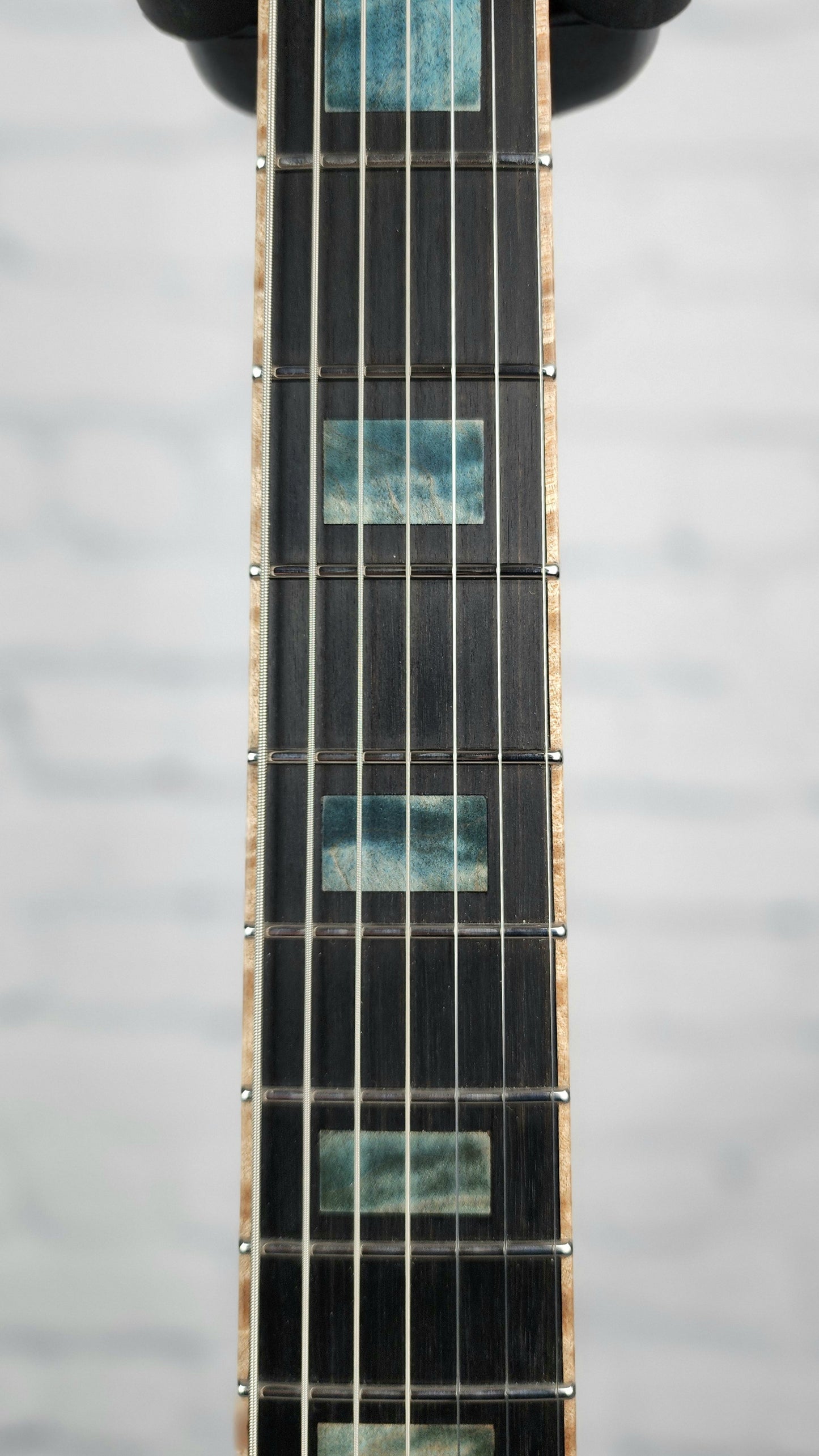 USED Vik Guitars Duality 7 String Electric Guitar "Riptide" Denim Faded Blue Burst