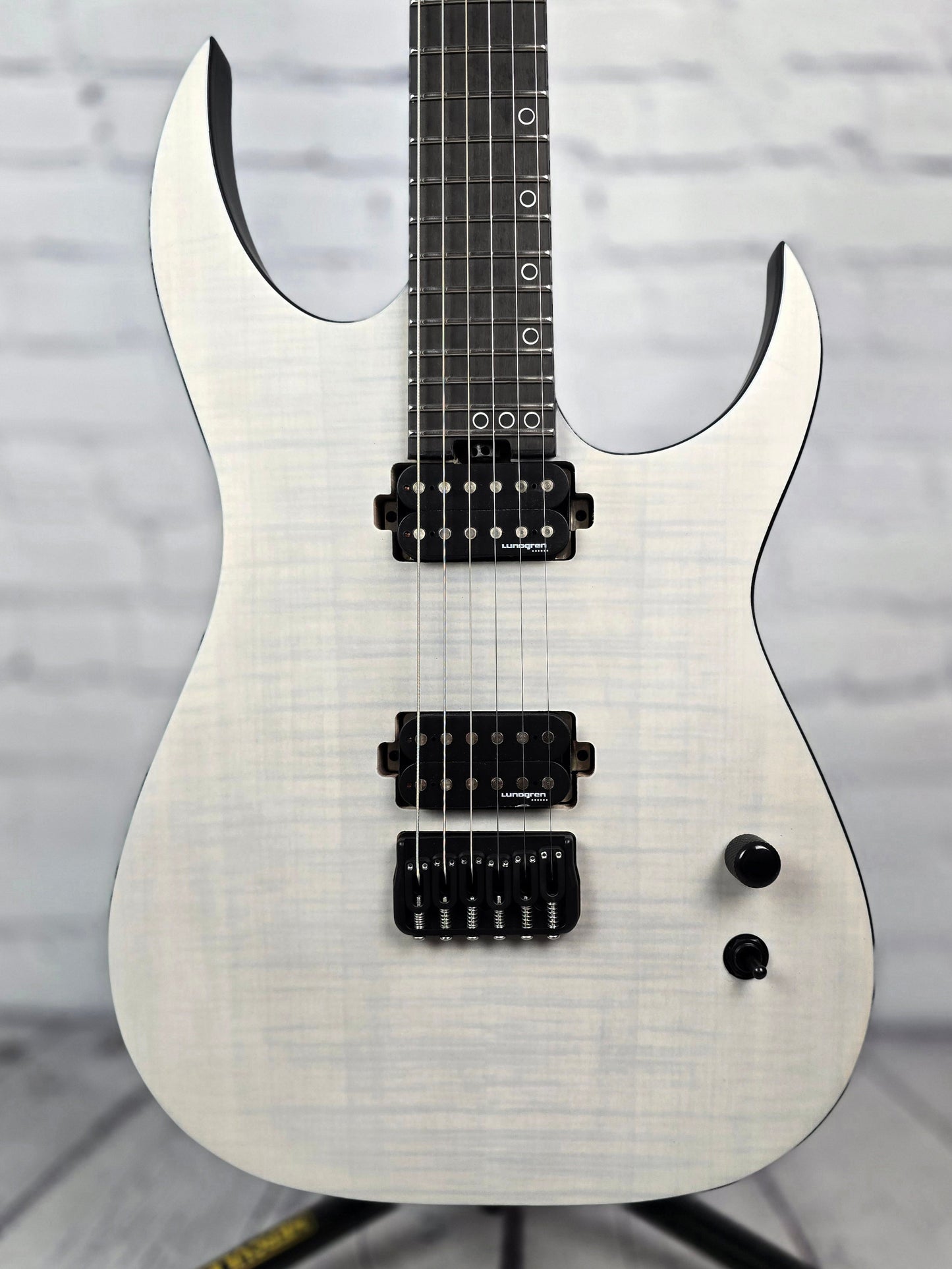 Schecter KM-6 Mk-III Legacy Keith Merrow 6 String Electric Guitar Transparent White Satin