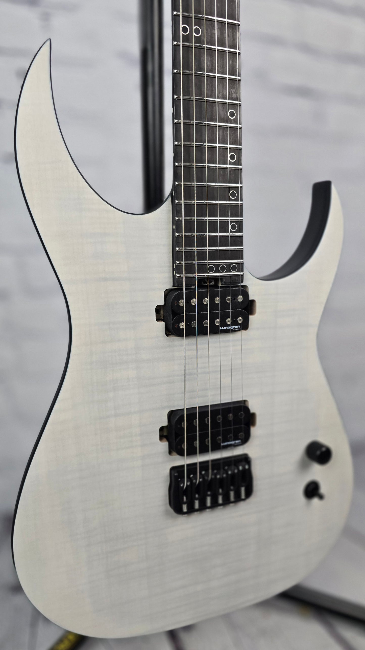 Schecter KM-6 Mk-III Legacy Keith Merrow 6 String Electric Guitar Transparent White Satin