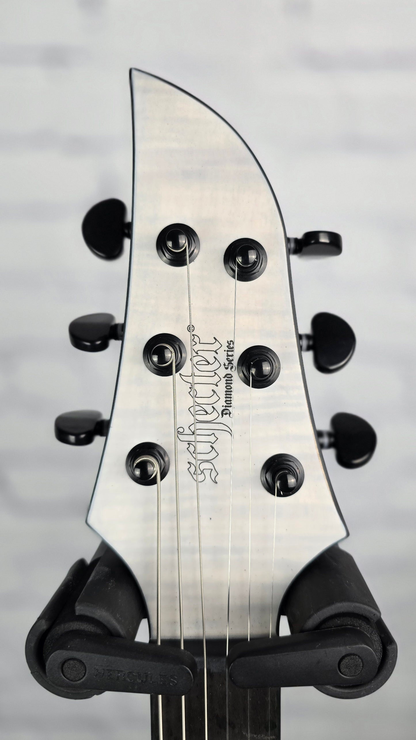 Schecter KM-6 Mk-III Legacy Keith Merrow 6 String Electric Guitar Transparent White Satin