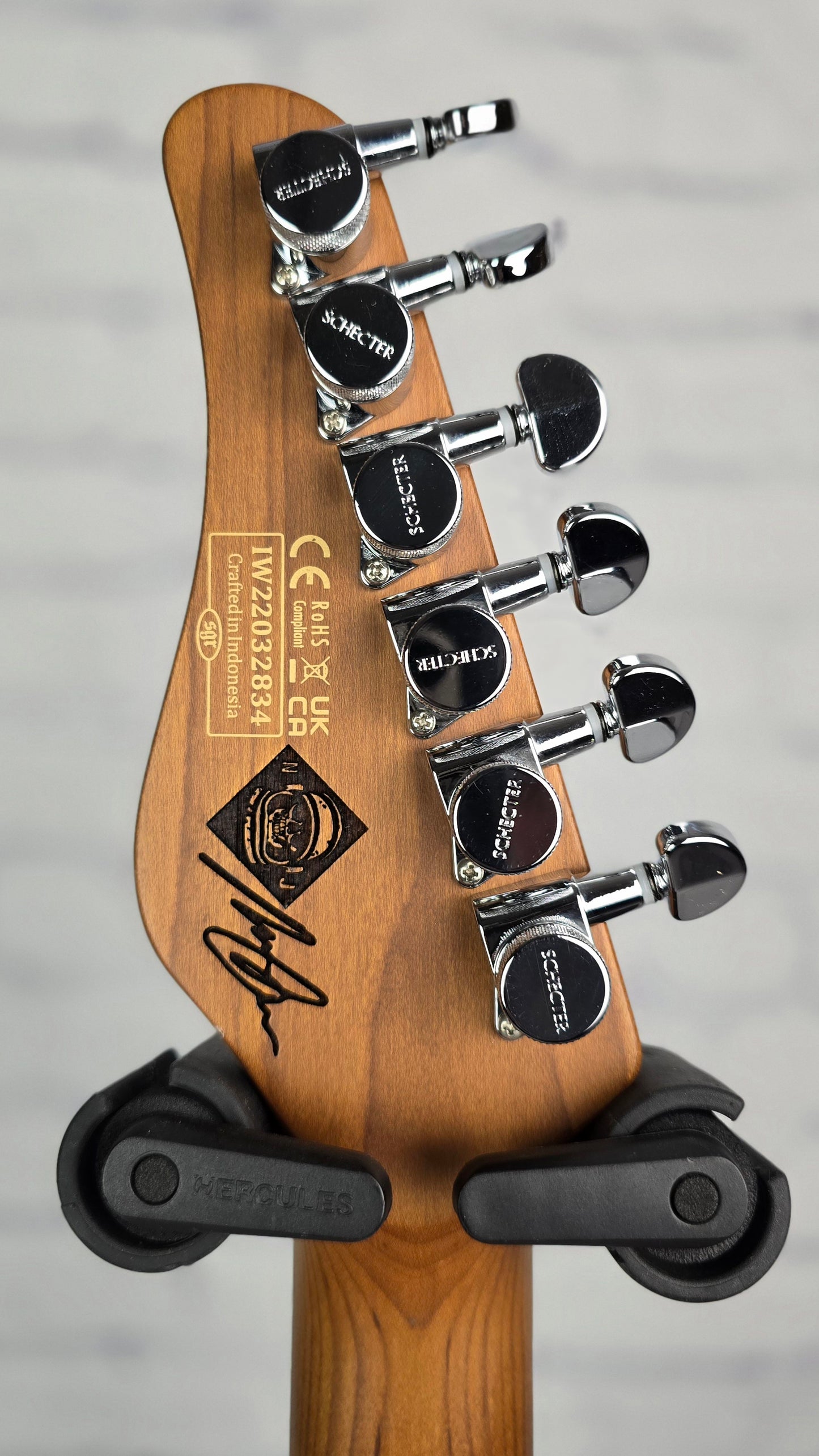 Schecter Guitars Nick Johnston Traditional HSS Electric Guitar Atomic Coral