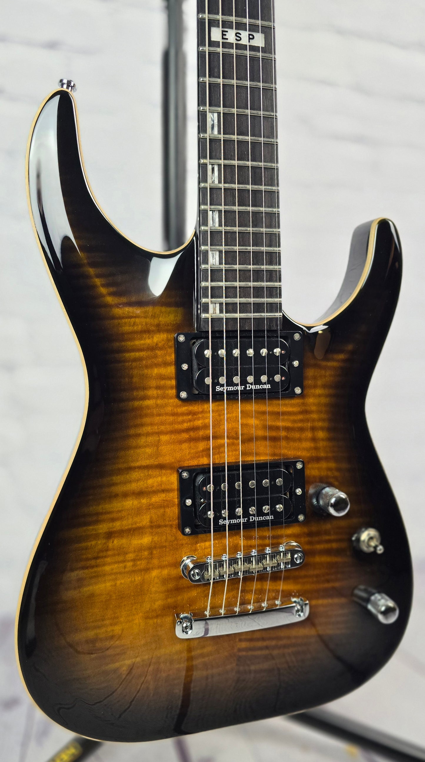 USED ESP E-II Horizon FM NT Electric Guitar Dark Brown Sunburst