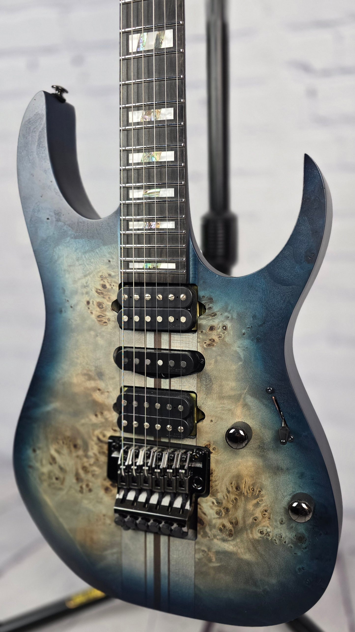 Ibanez Premium RGT1270PB CTF 6 String Electric Guitar Cosmic Blue Starburst Flat