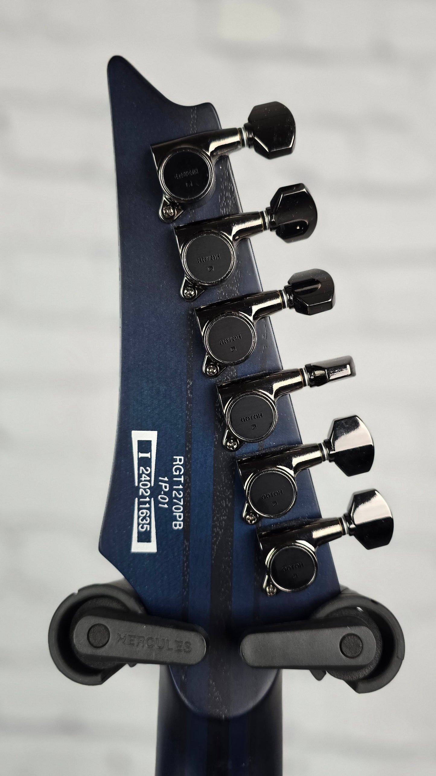 Ibanez Premium RGT1270PB CTF 6 String Electric Guitar Cosmic Blue Starburst Flat